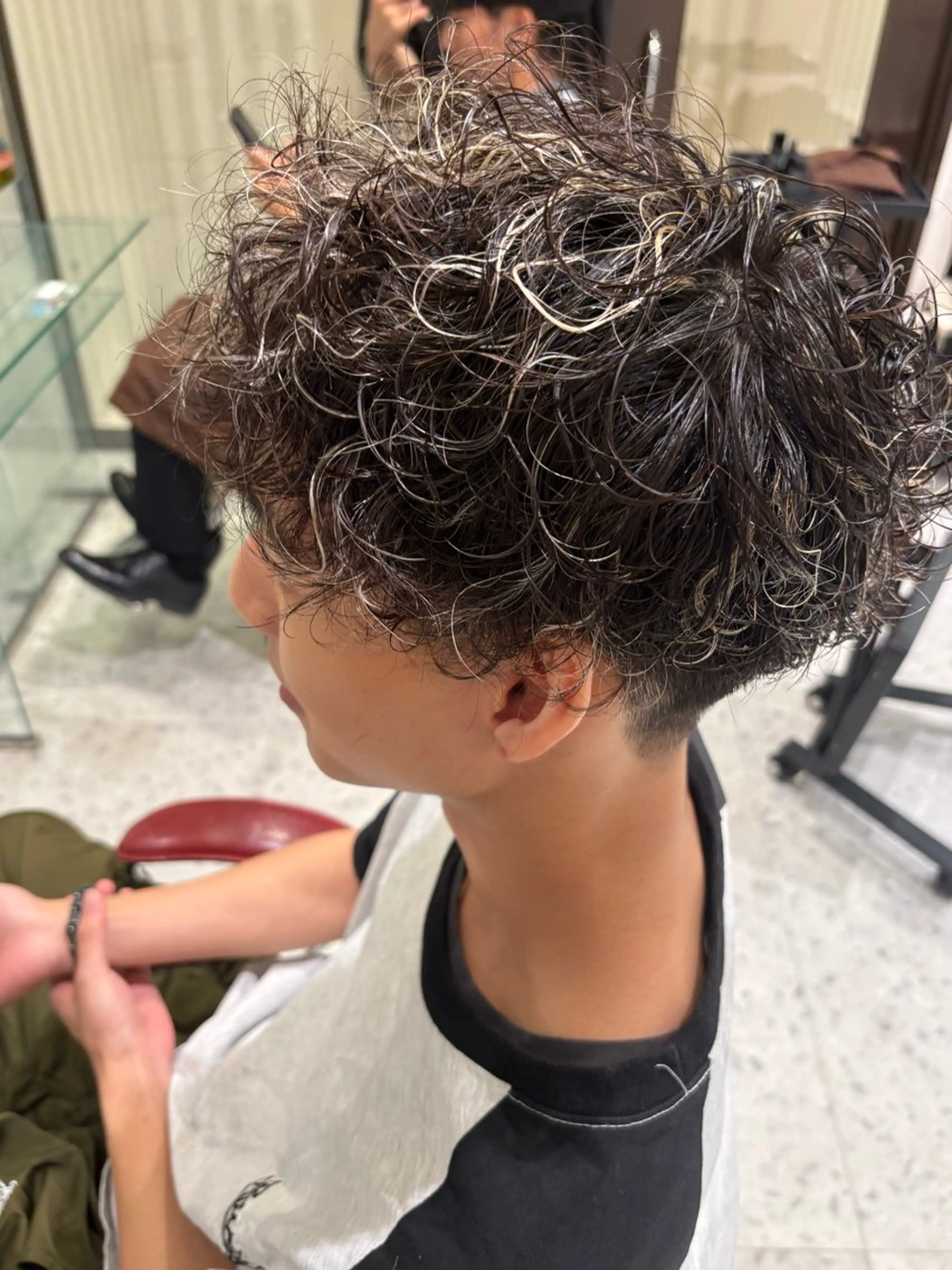パーマ 学生 カット パーマ 永田 虹輝のヘアスタイル