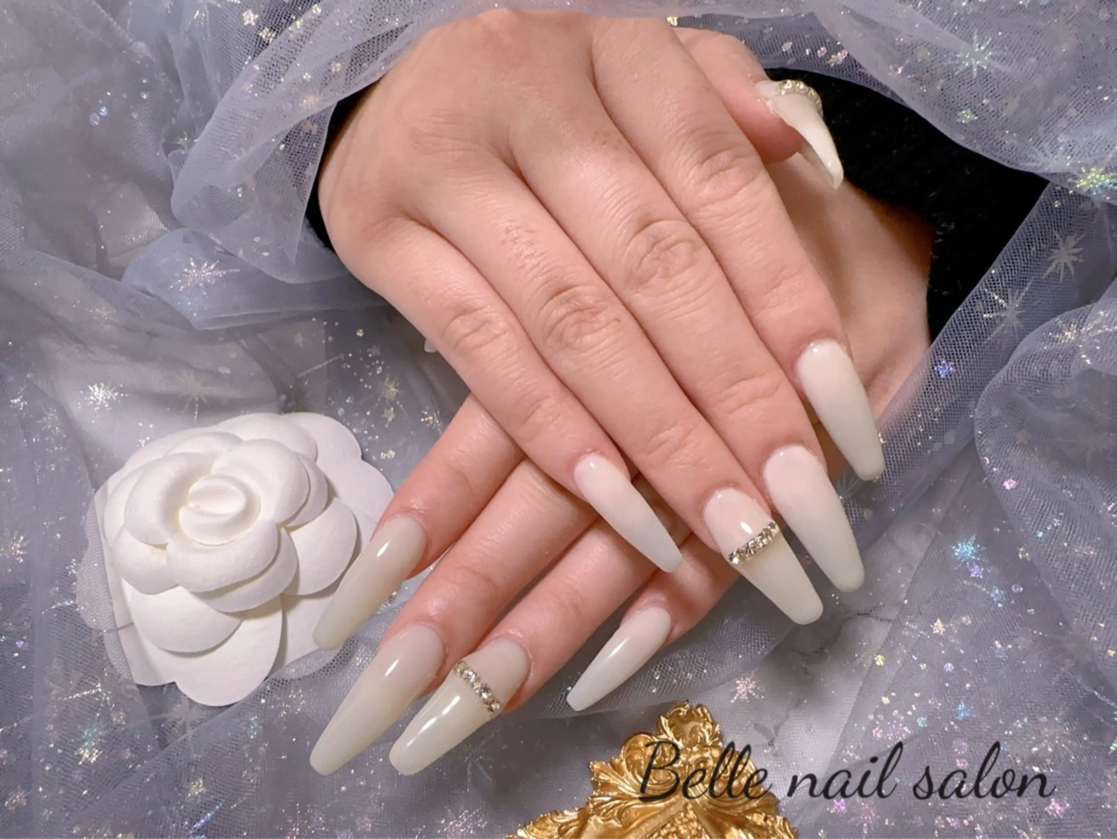 ネイル ロングネイル スカルプネイル ワンホンネイル Belle nail salon 新小岩のネイルデザイン