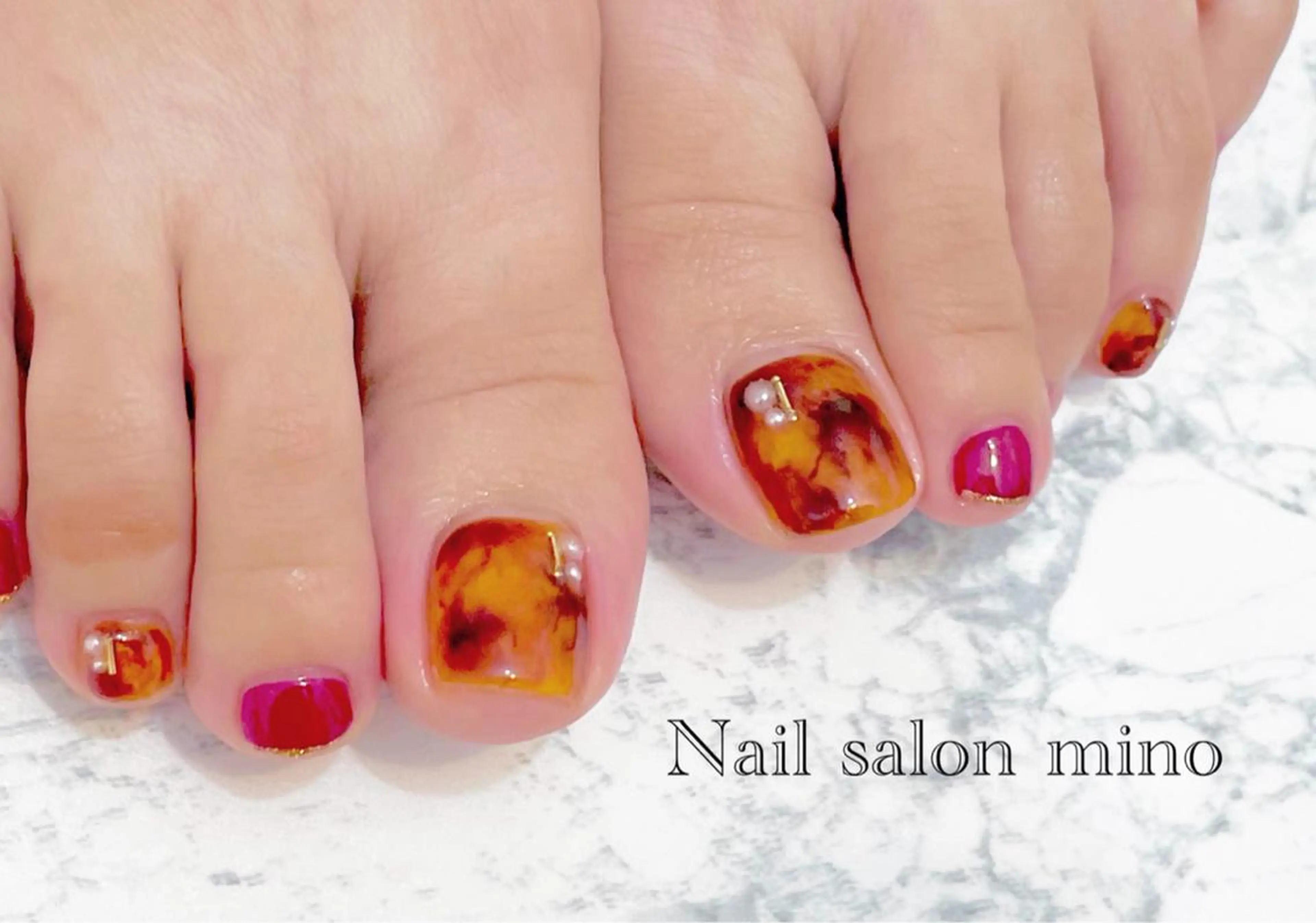 ネイル フットネイル 三野　nail salon minoのネイルデザイン