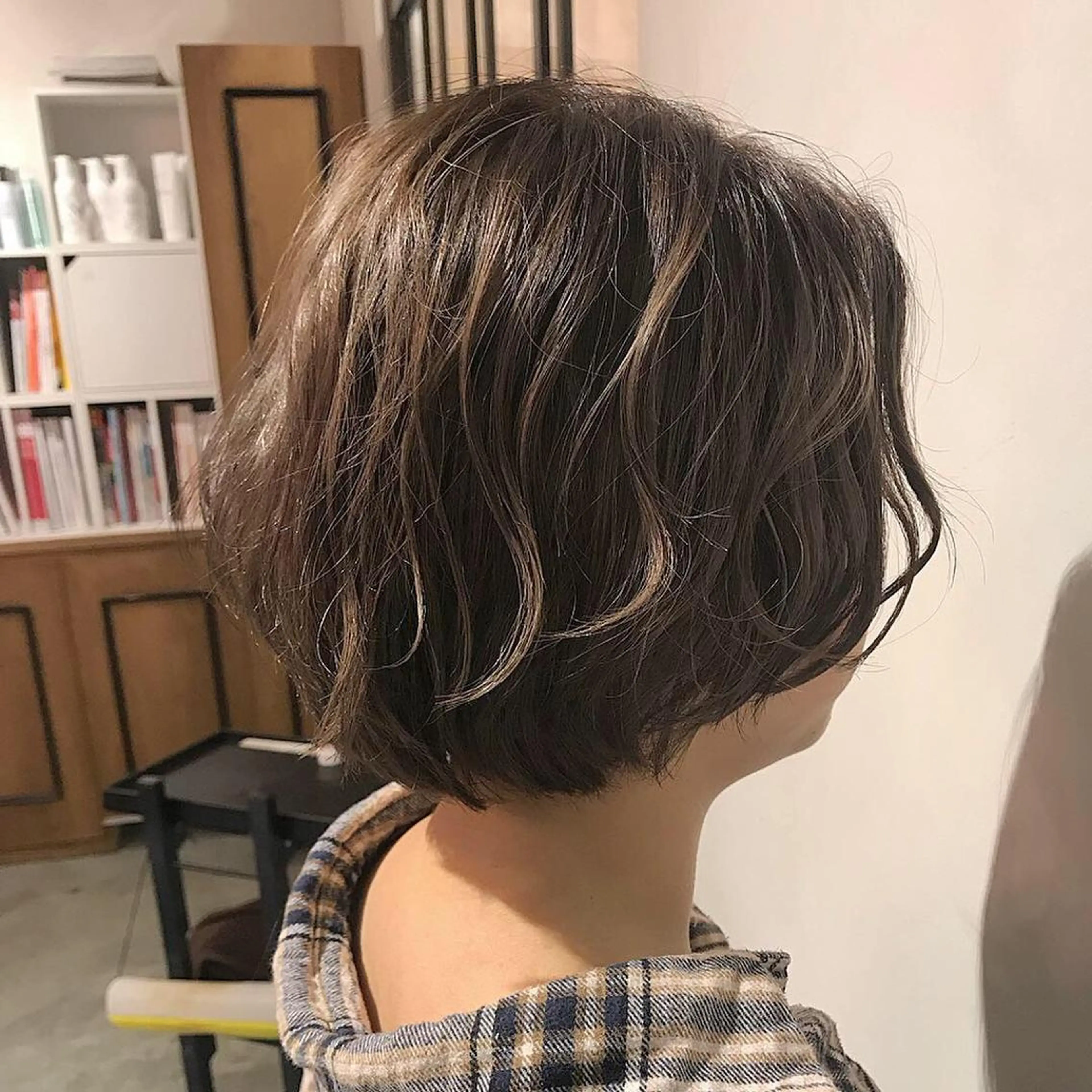 ショート カラー グレージュ メンズ特化👨 細谷碧海のヘアスタイル