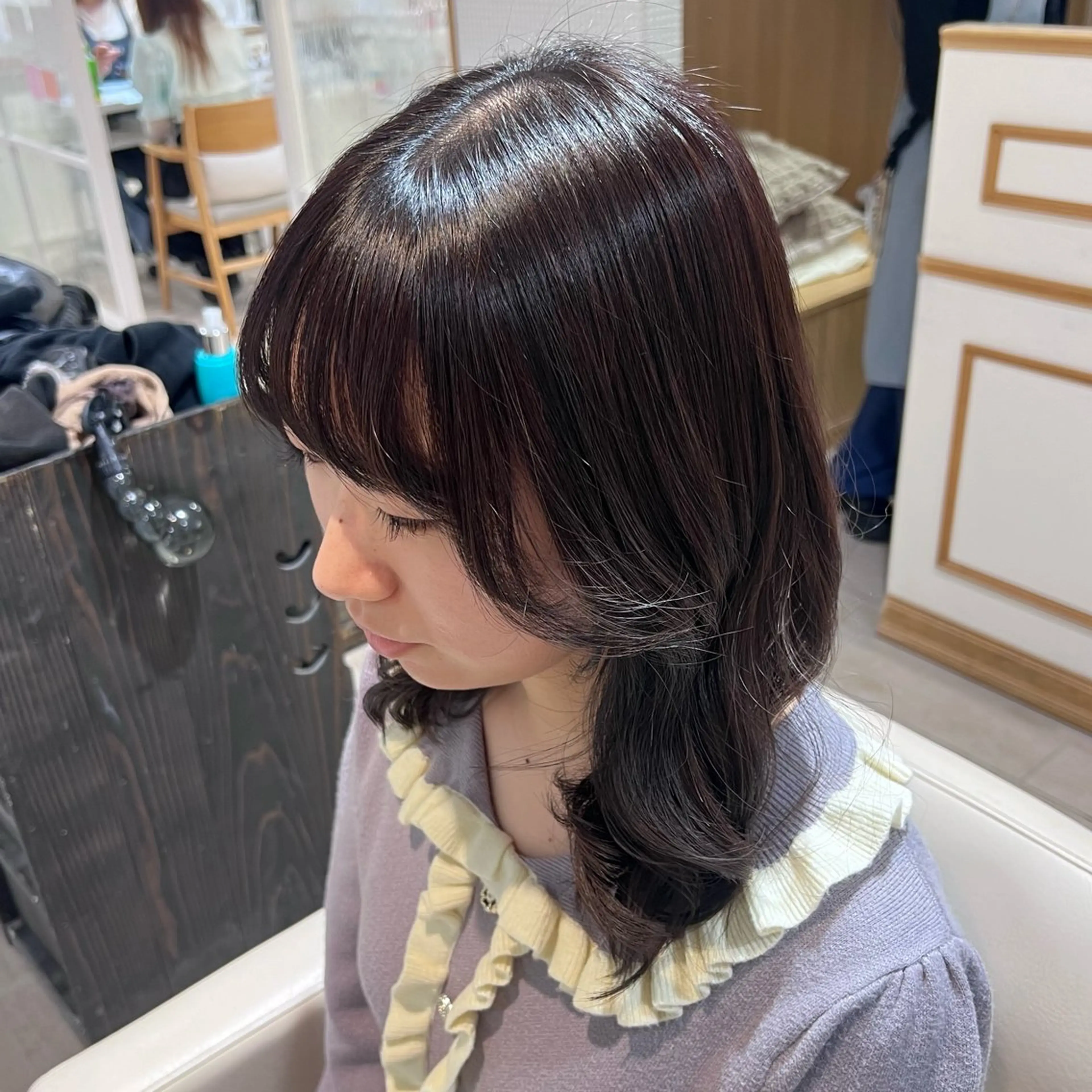 ミディアム カラー ヘアカラー ୨୧color୨୧ ちひろのヘアスタイル