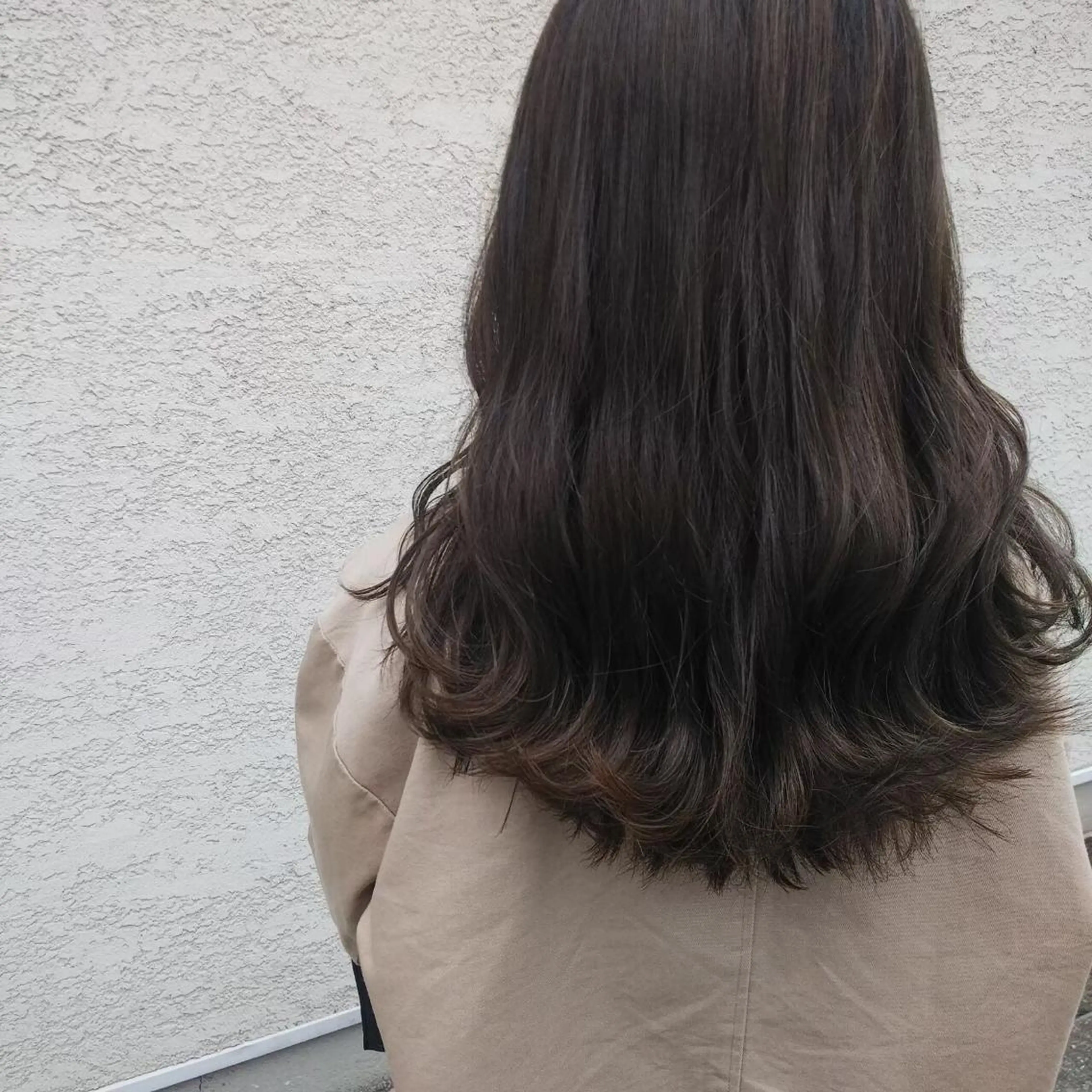 セミロング カラー ヘアカラー トリートメント 中津/柔らかカラー/ ナガオ　イズミのヘアスタイル