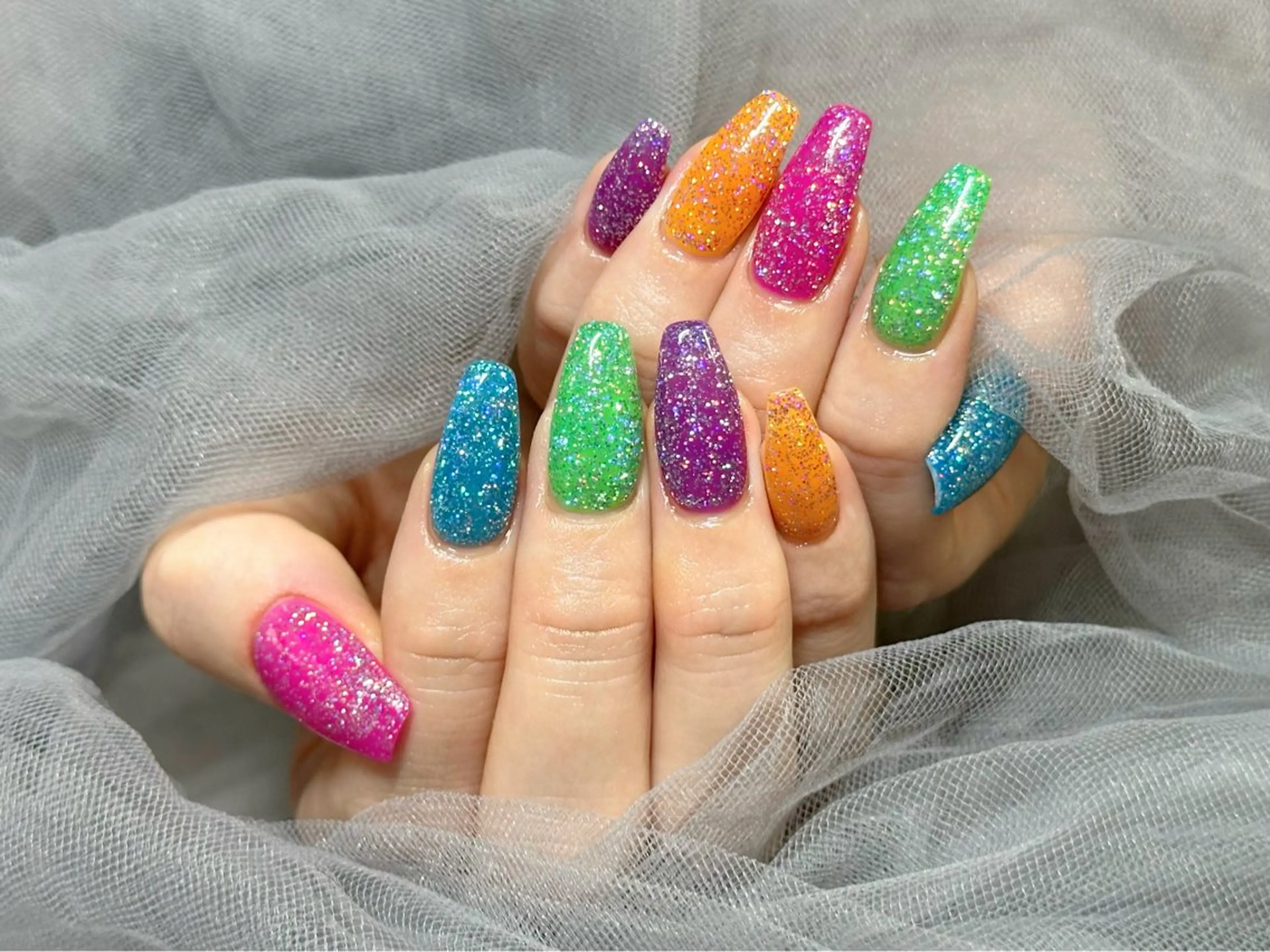 ネイル ラメ(グリッター) ハンドネイル KURELLY所属・Nail Salon KURELLYのネイルデザイン