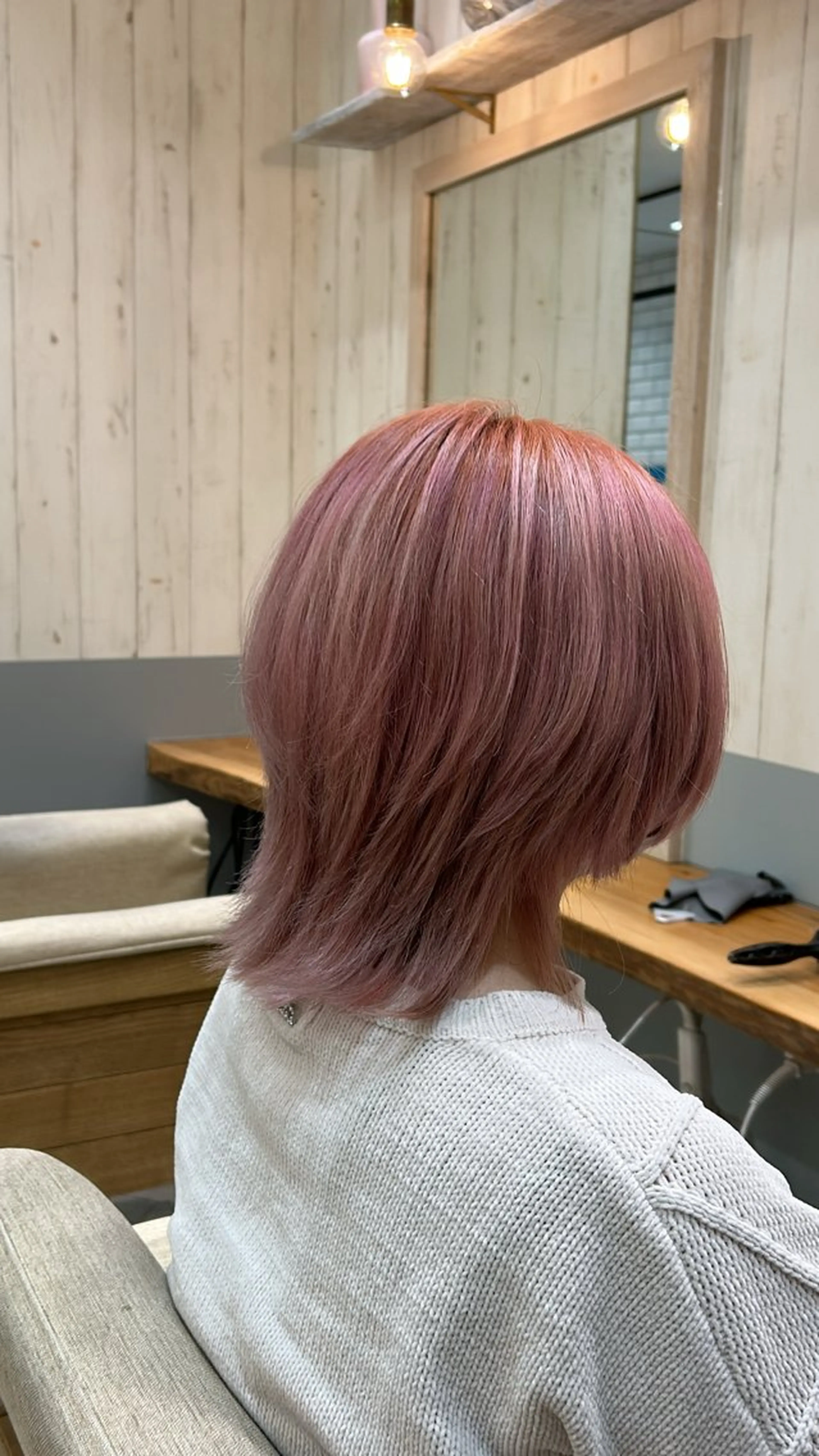 ショート くびれヘア ウルフカット ボブ/レイヤーボブ/ 髪質改善/梶川 夏季のヘアスタイル