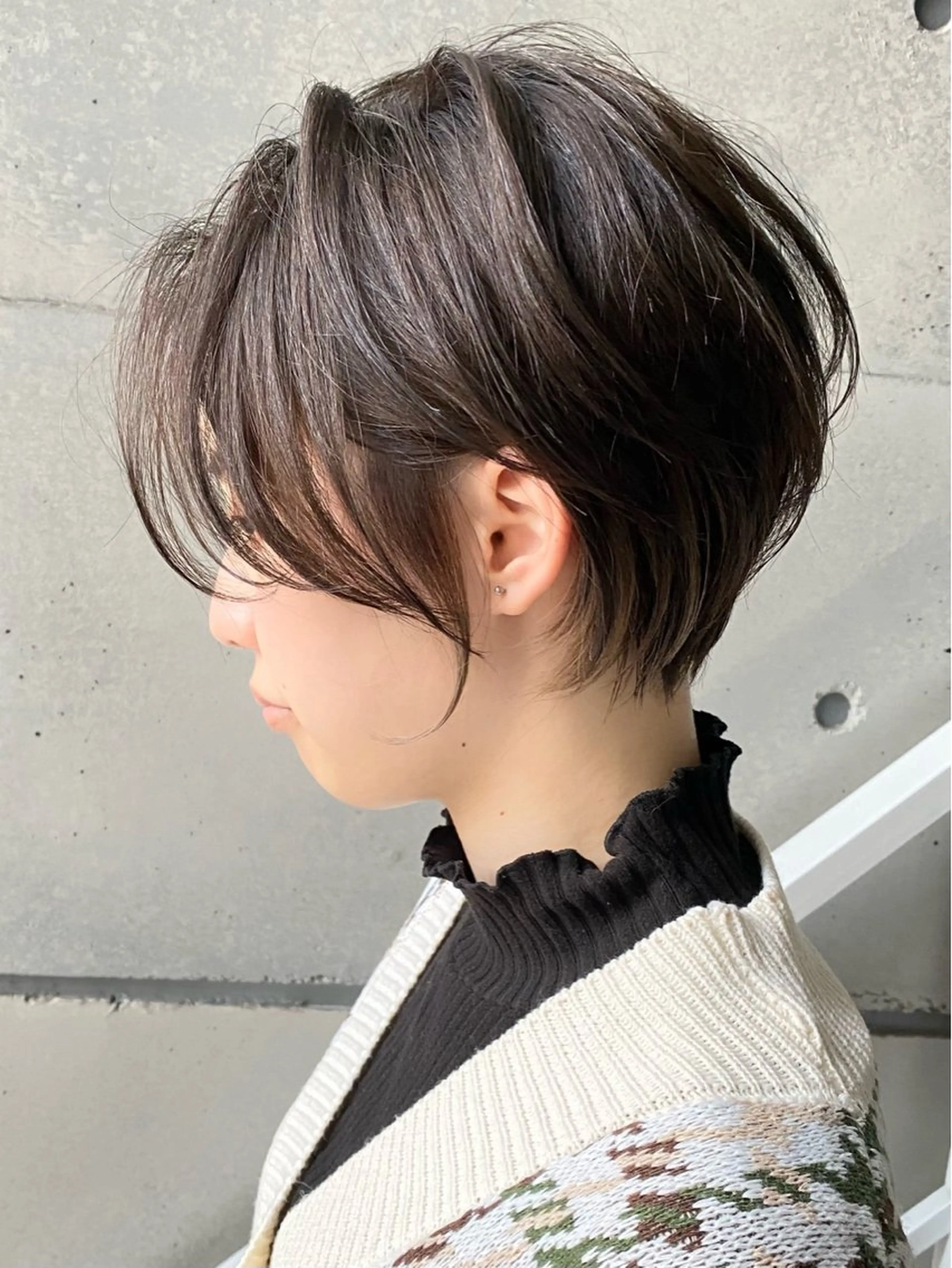 ショート カラー ボブ くびれヘア ショートヘア ショート/ハイライト /白髪ぼかし🌿松本のヘアスタイル