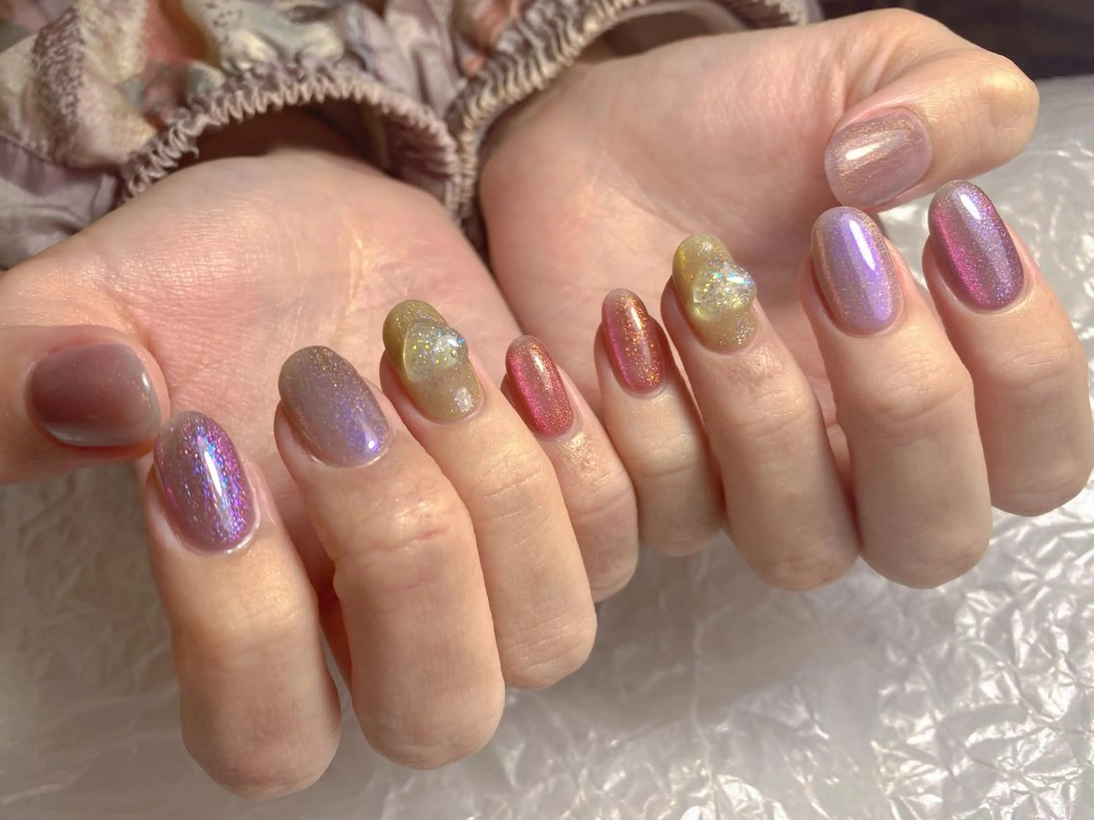 ネイル マグネットネイル ハンドネイル ハンドケア BLinLin nail salonのネイルデザイン