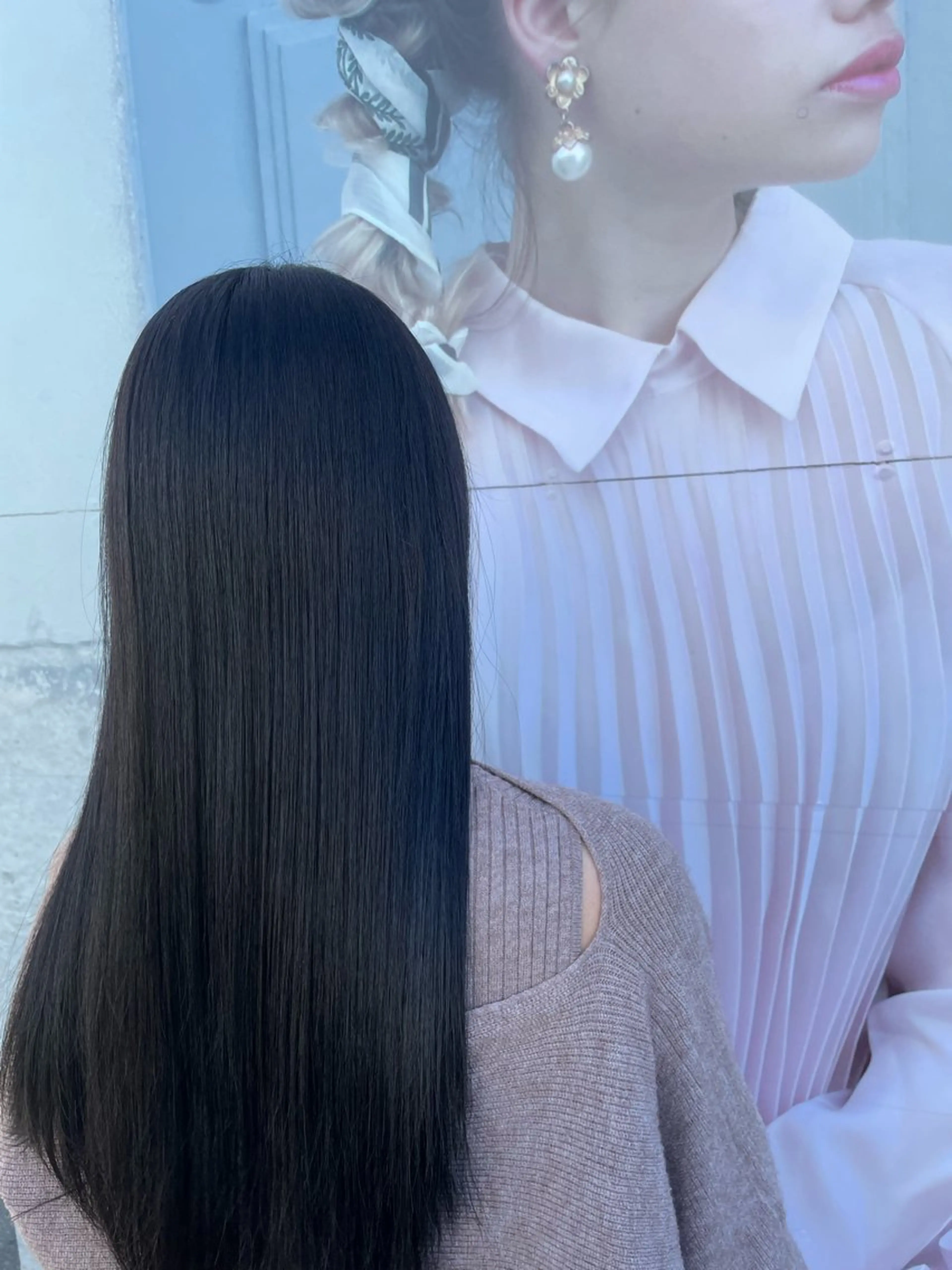 ロング アッシュ アッシュグレー 【史上最高】口コミ No.1/ナツキのヘアスタイル