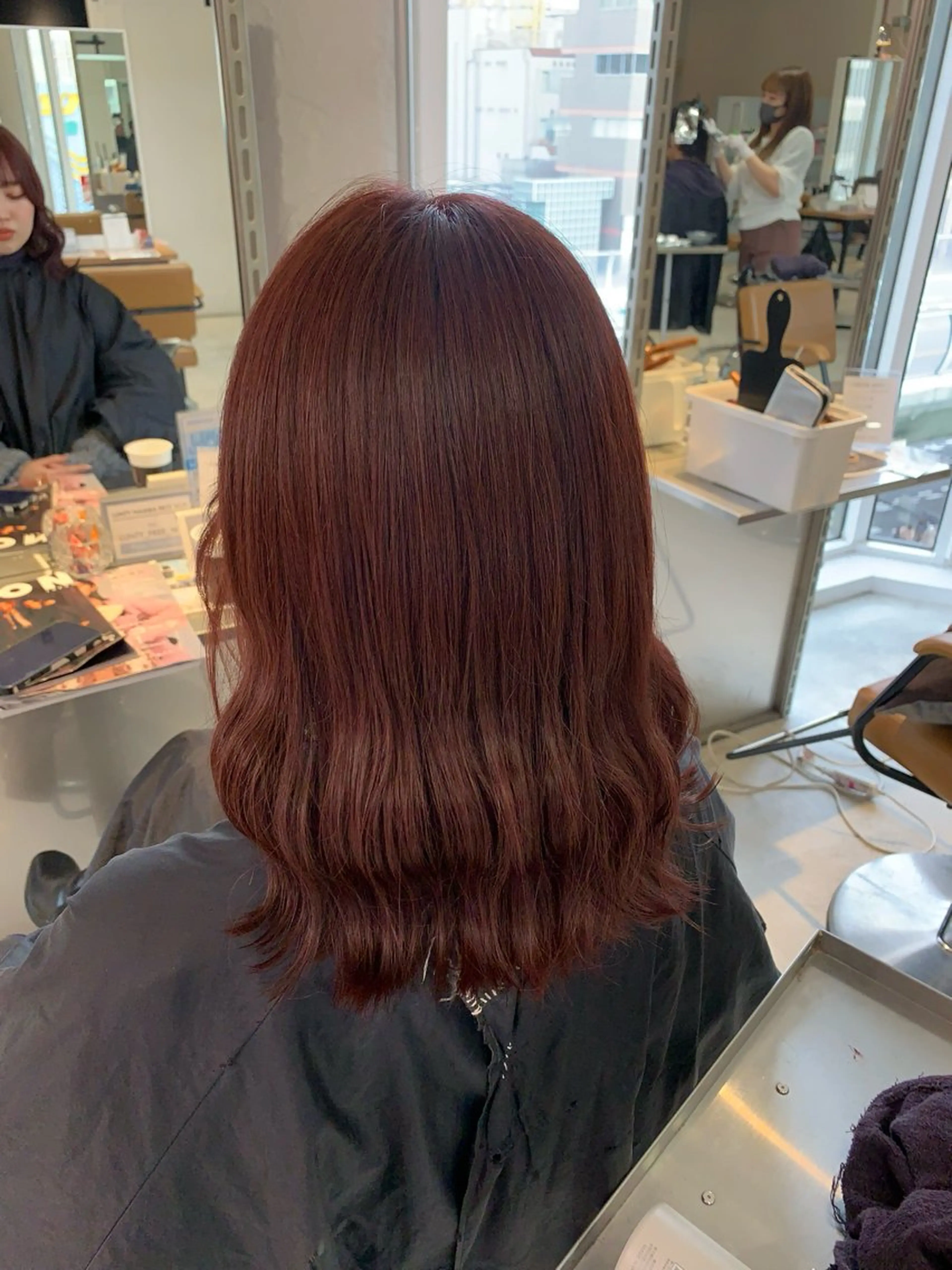ミディアム 🌶推しカラー RINA🌶´-のヘアスタイル