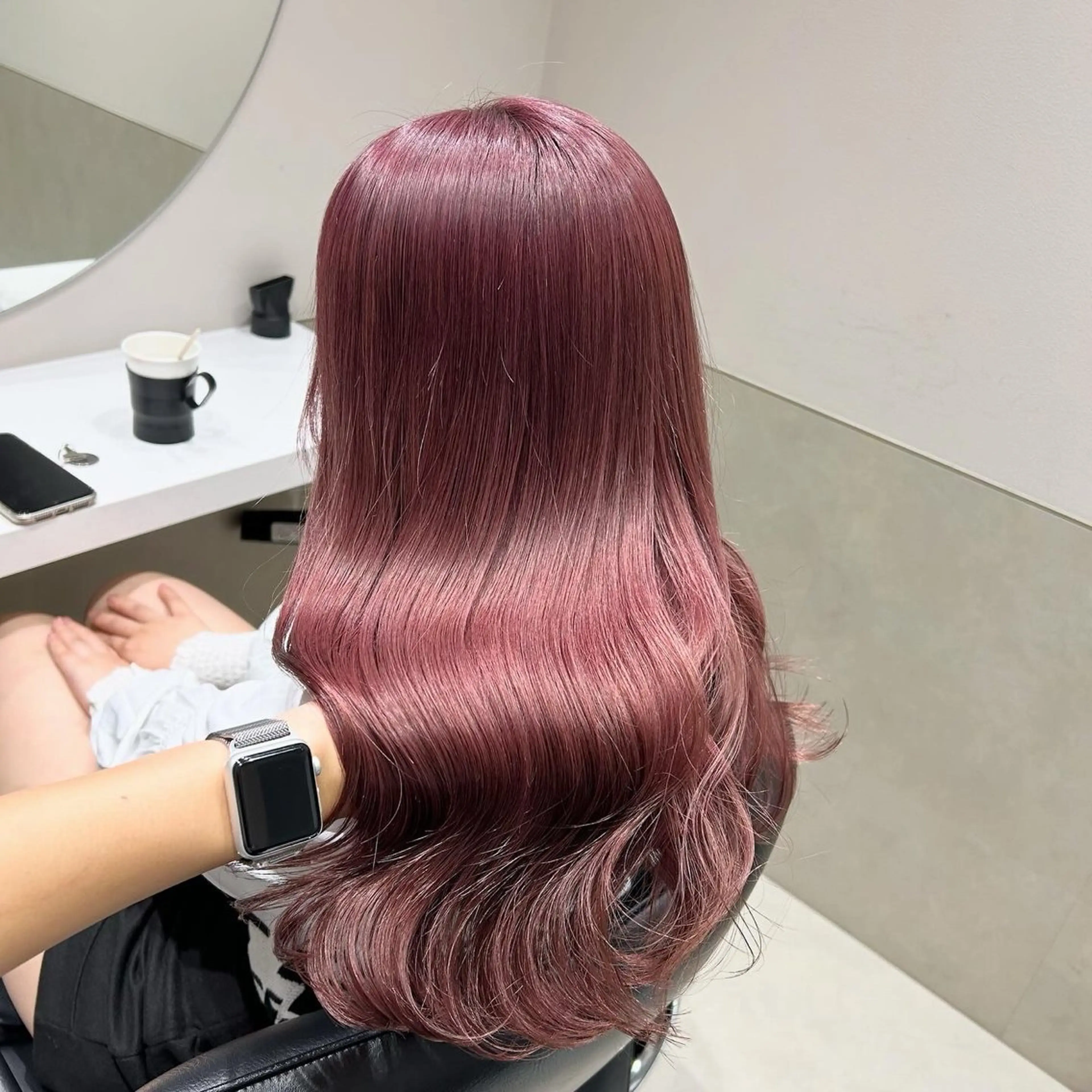 セミロング カラー ヘアアレンジ ヘアカラー トリートメント GOTODAY shair salon 横浜mare店所属・透明感抜群カラー mai🍑♡のヘアスタイル