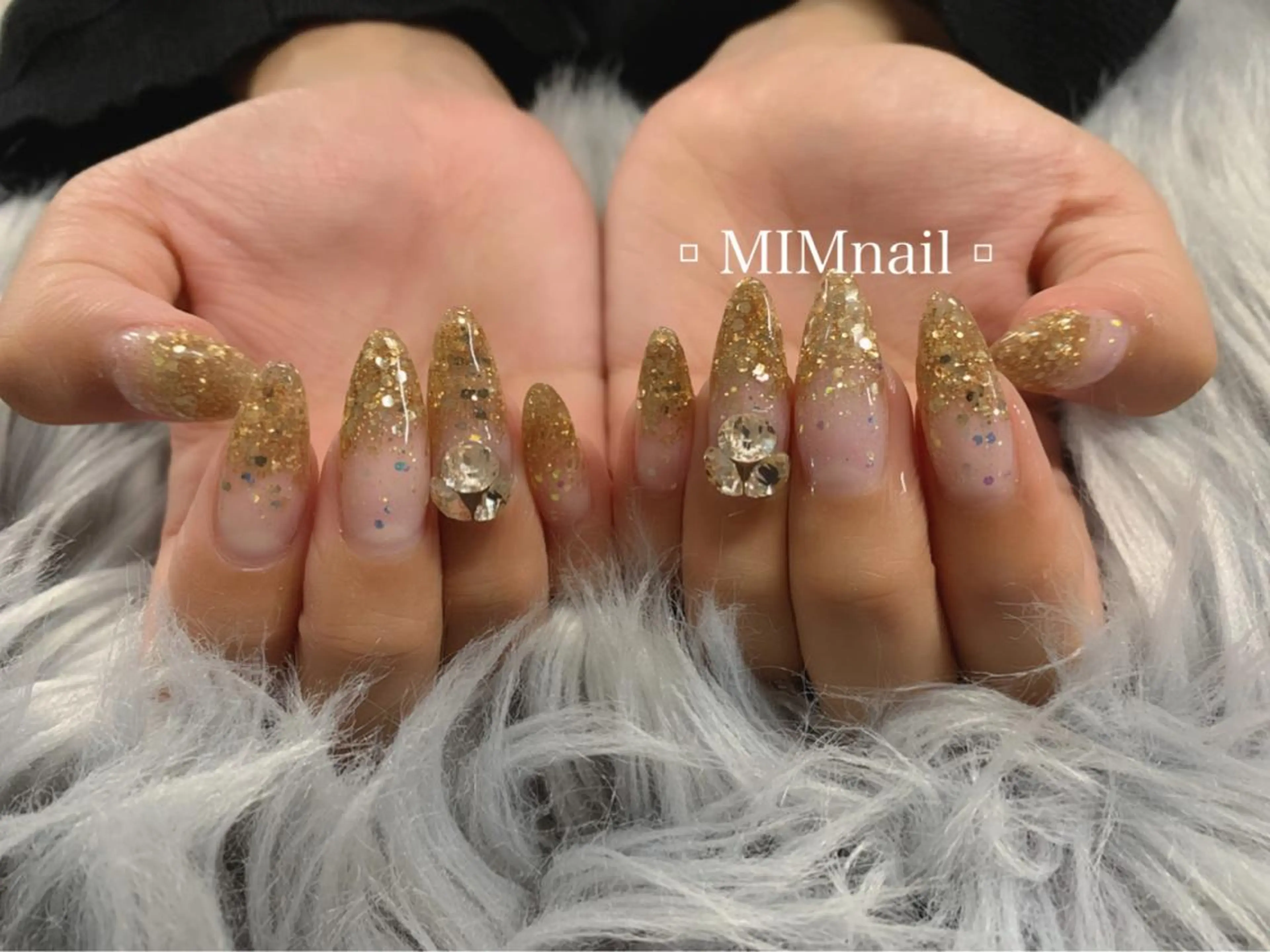 ネイル 長さ出し スカルプネイル *･*MIMnail *･゜ﾟ･*:･*のネイルデザイン