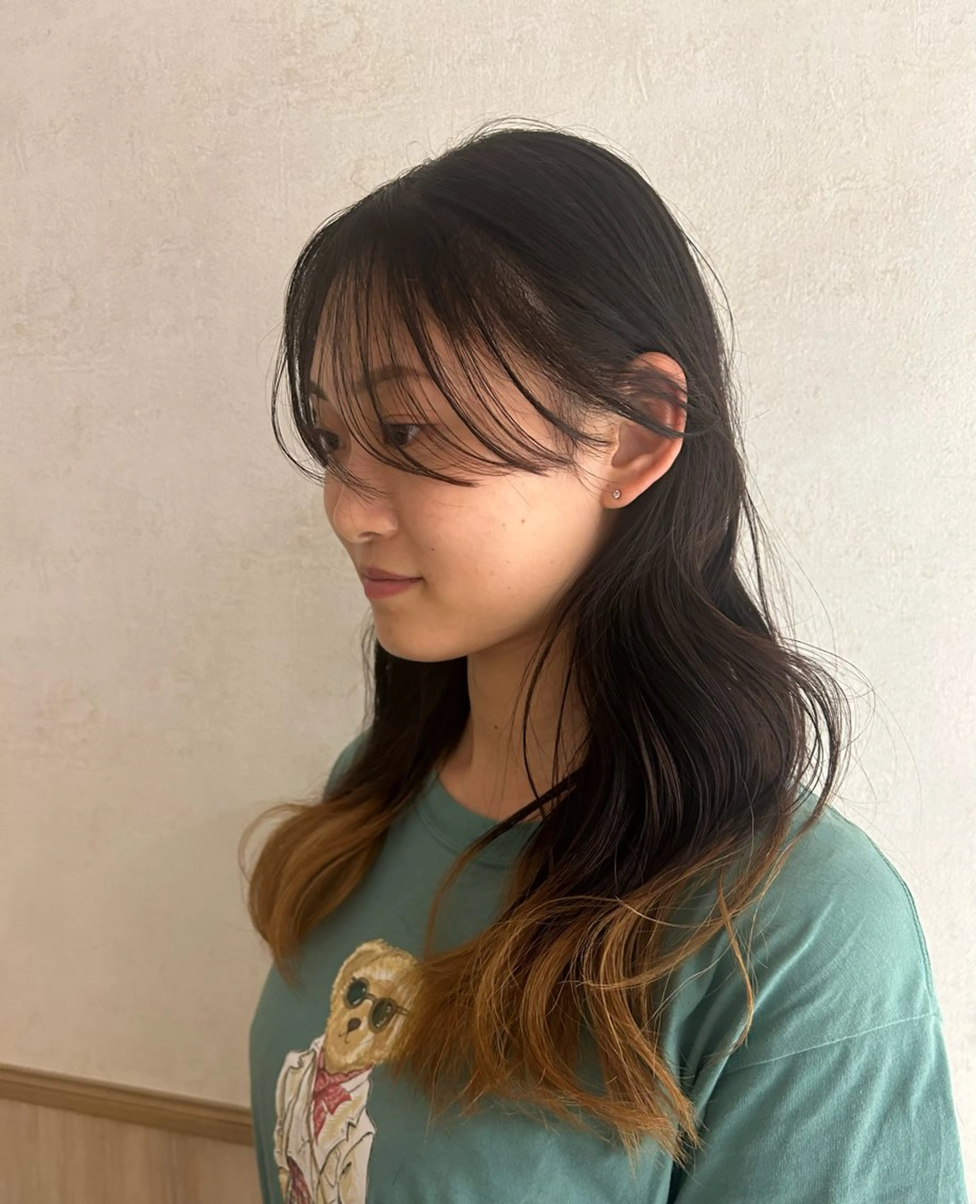 セミロング カット hiyoka🐈‍⬛ ◎暖色カラー🥀のヘアスタイル