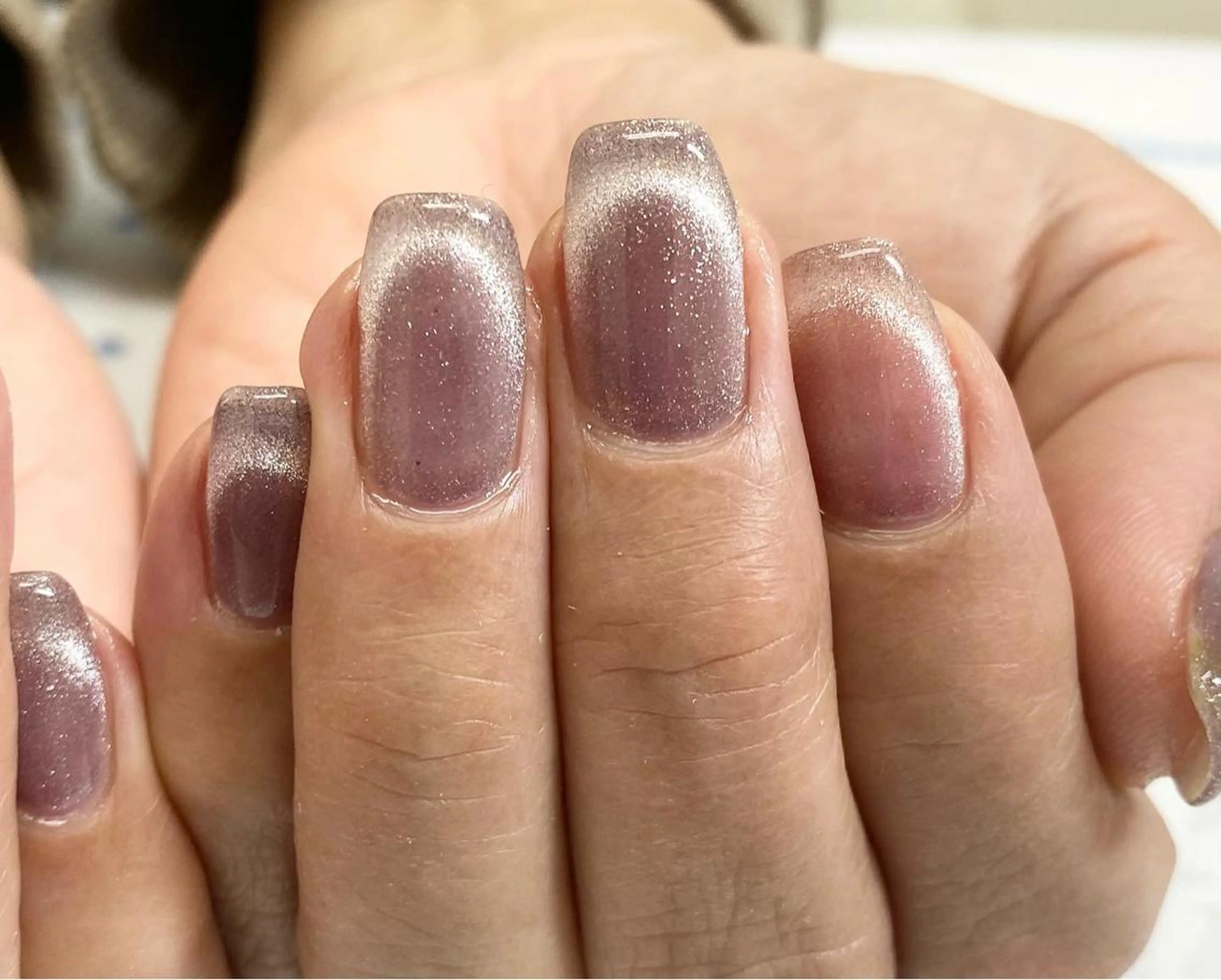 ネイル フレンチネイル マグネットネイル マグネットフレンチ Beauty Salon5cのネイルデザイン