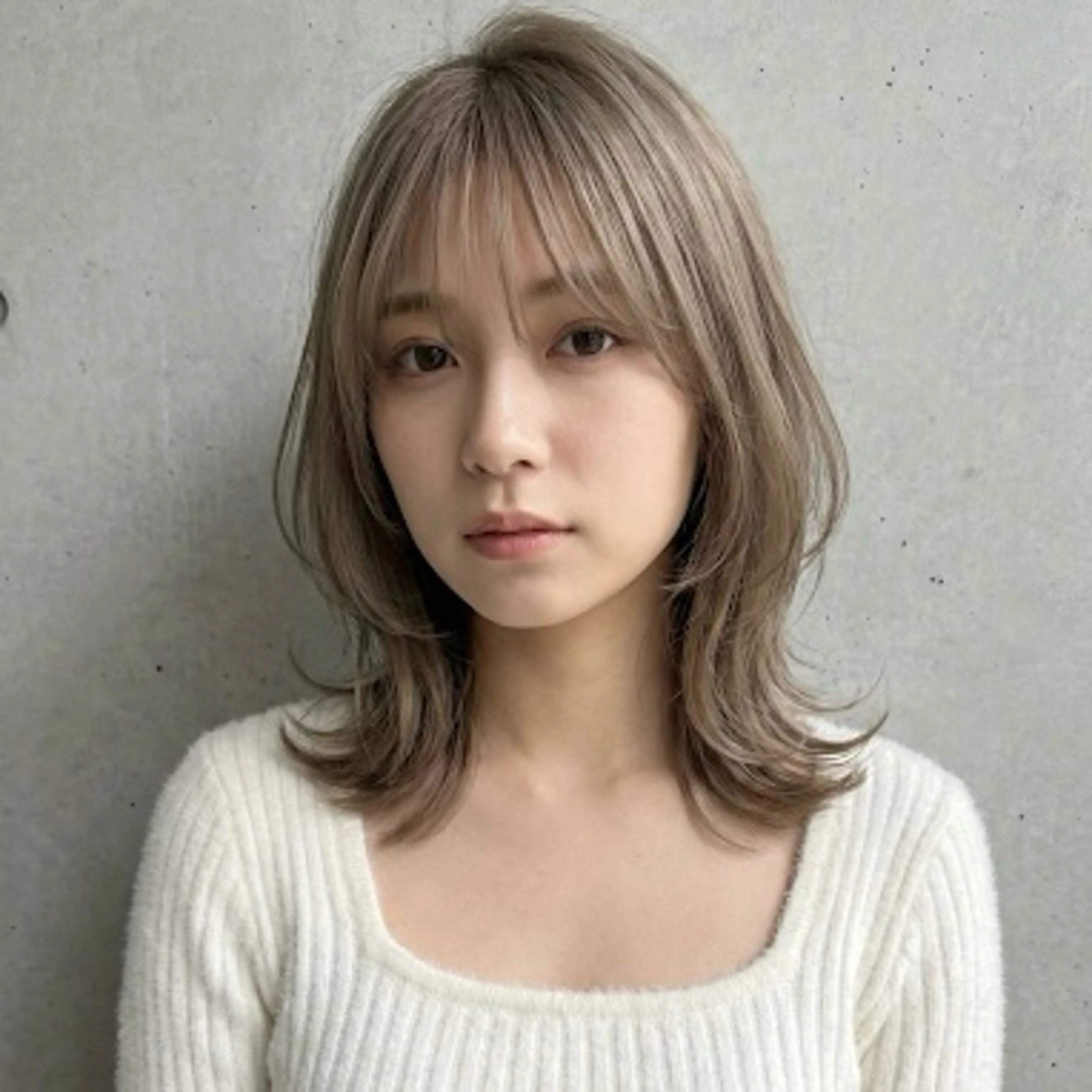 ミディアム カット 縮毛矯正 縮毛矯正特化 コグスリのヘアスタイル