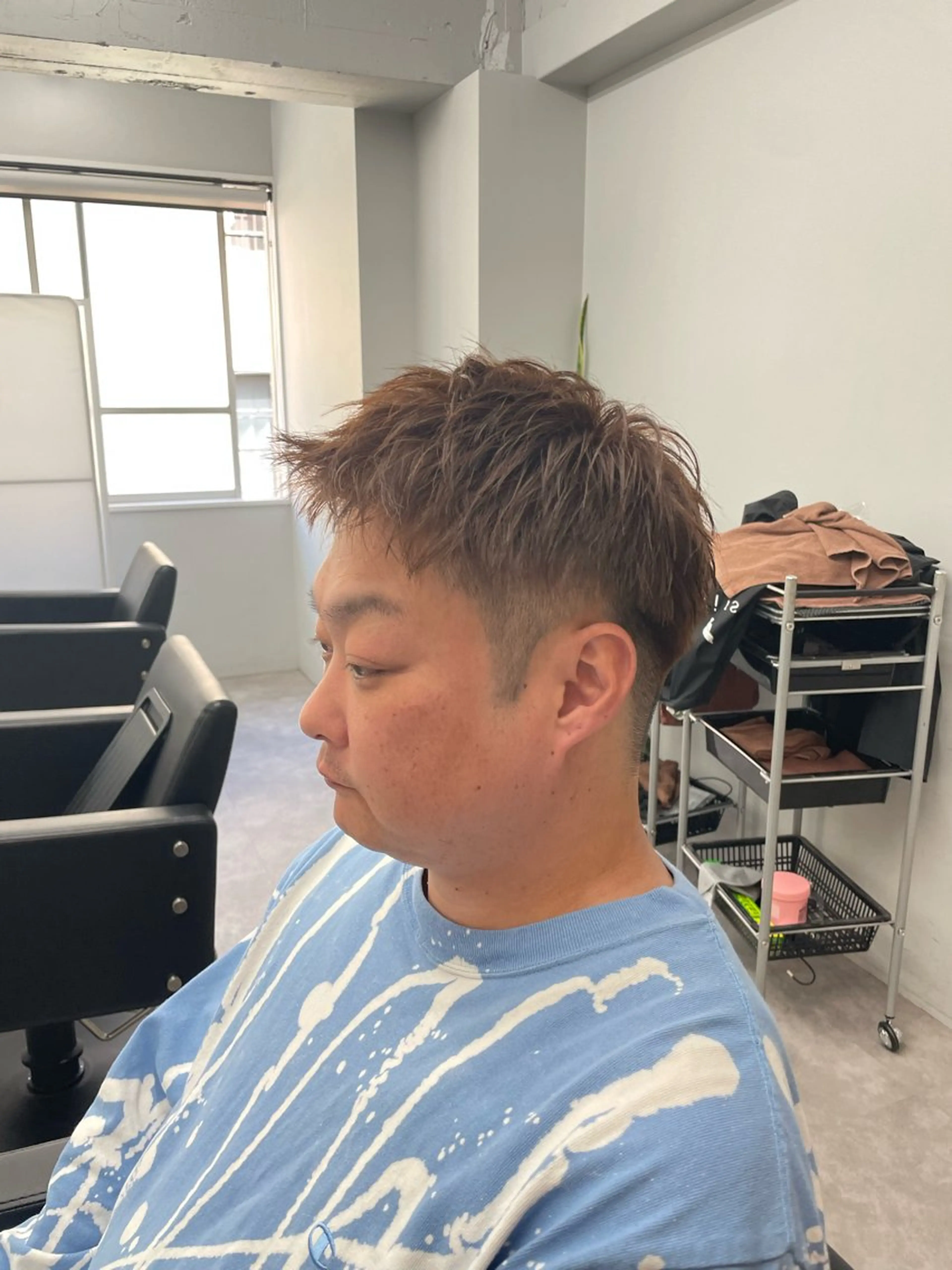 カラー 校則すり抜け❗️ 学生カットパーマ登坂のヘアスタイル