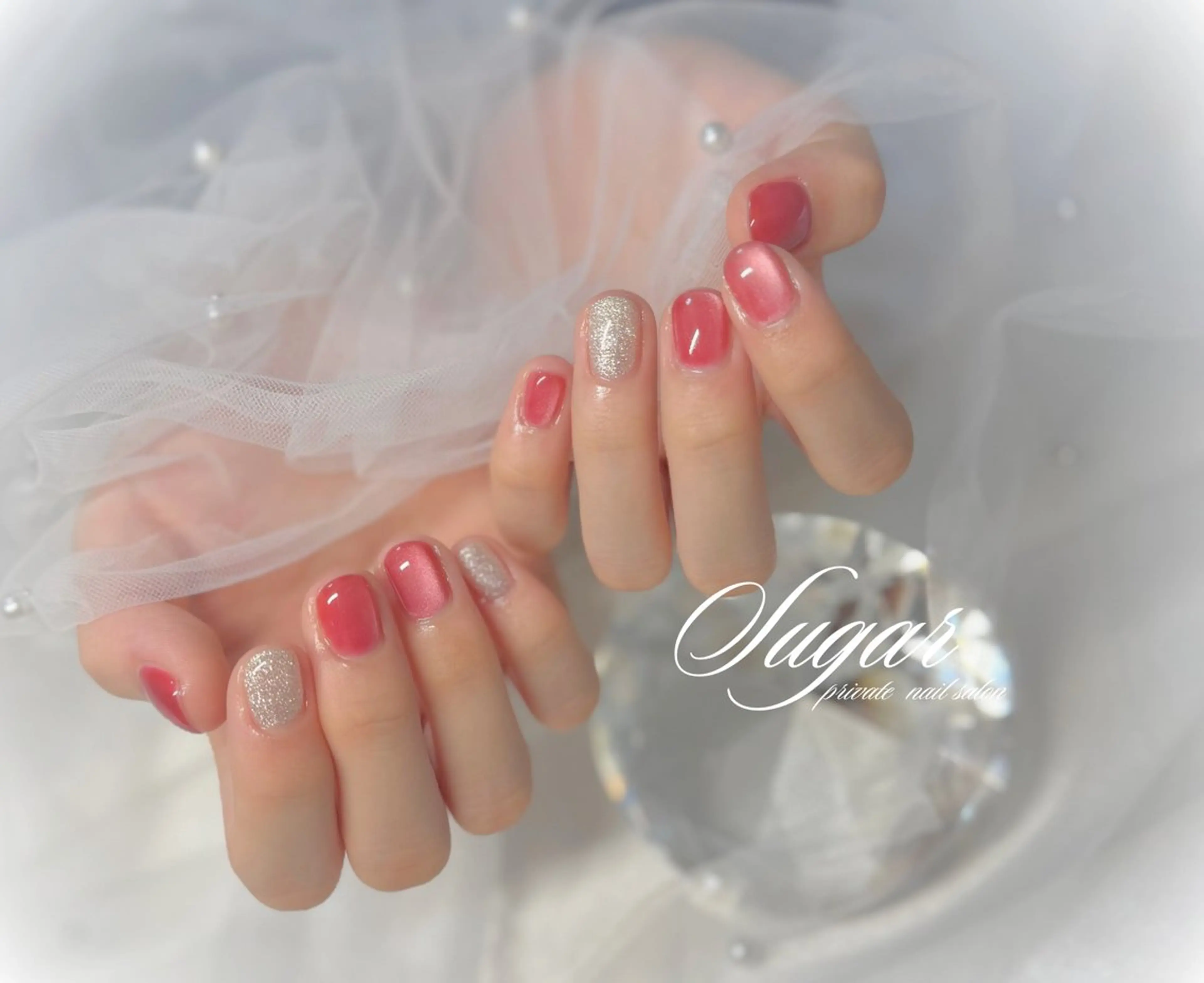 ネイル マグネットネイル ハンドネイル Nail salon Sugarのネイルデザイン