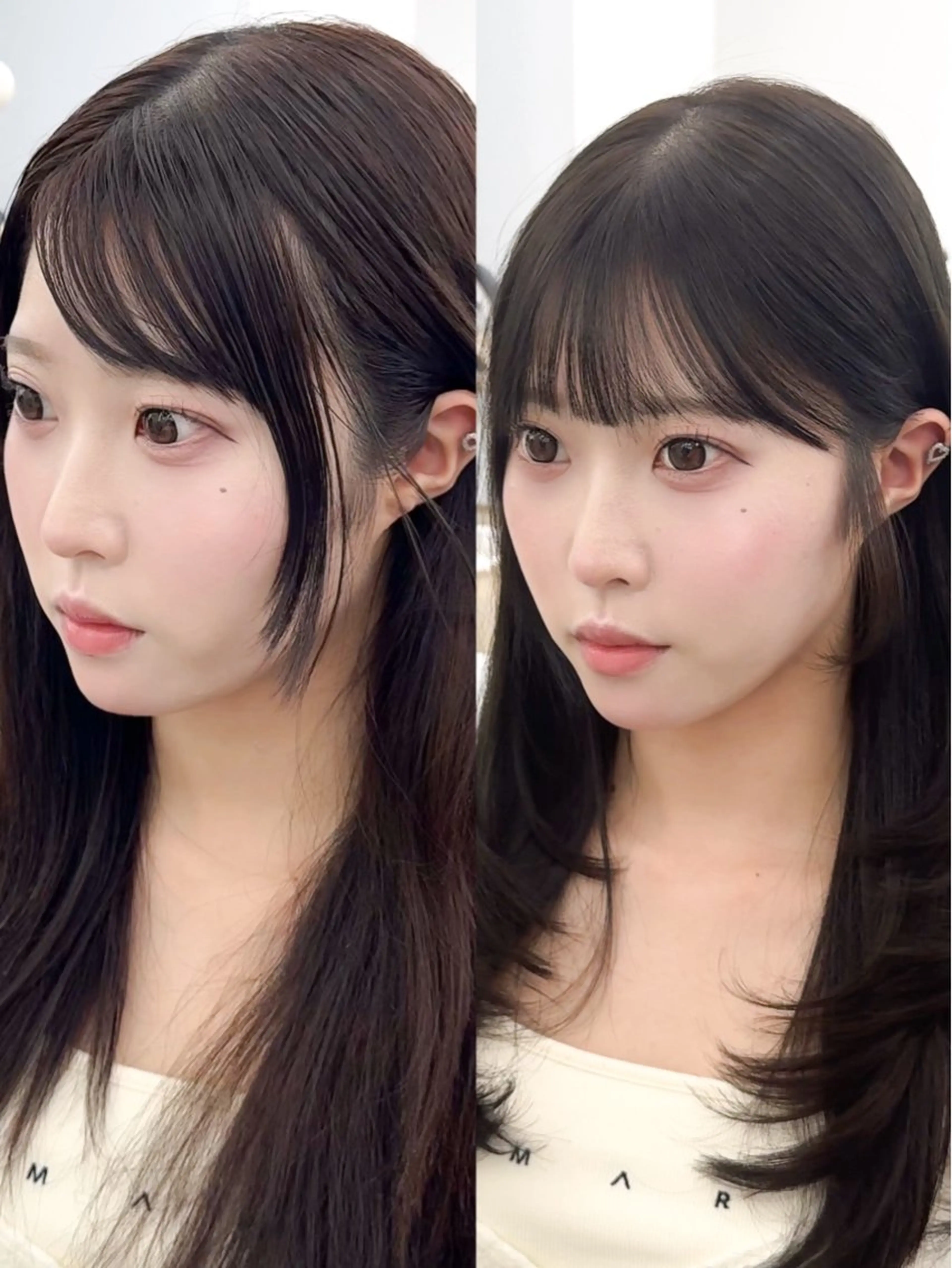 セミロング カラー ヘアアレンジ カット ヘアカラー トリートメント 最小顔周り レイヤー特化/こうきのヘアスタイル