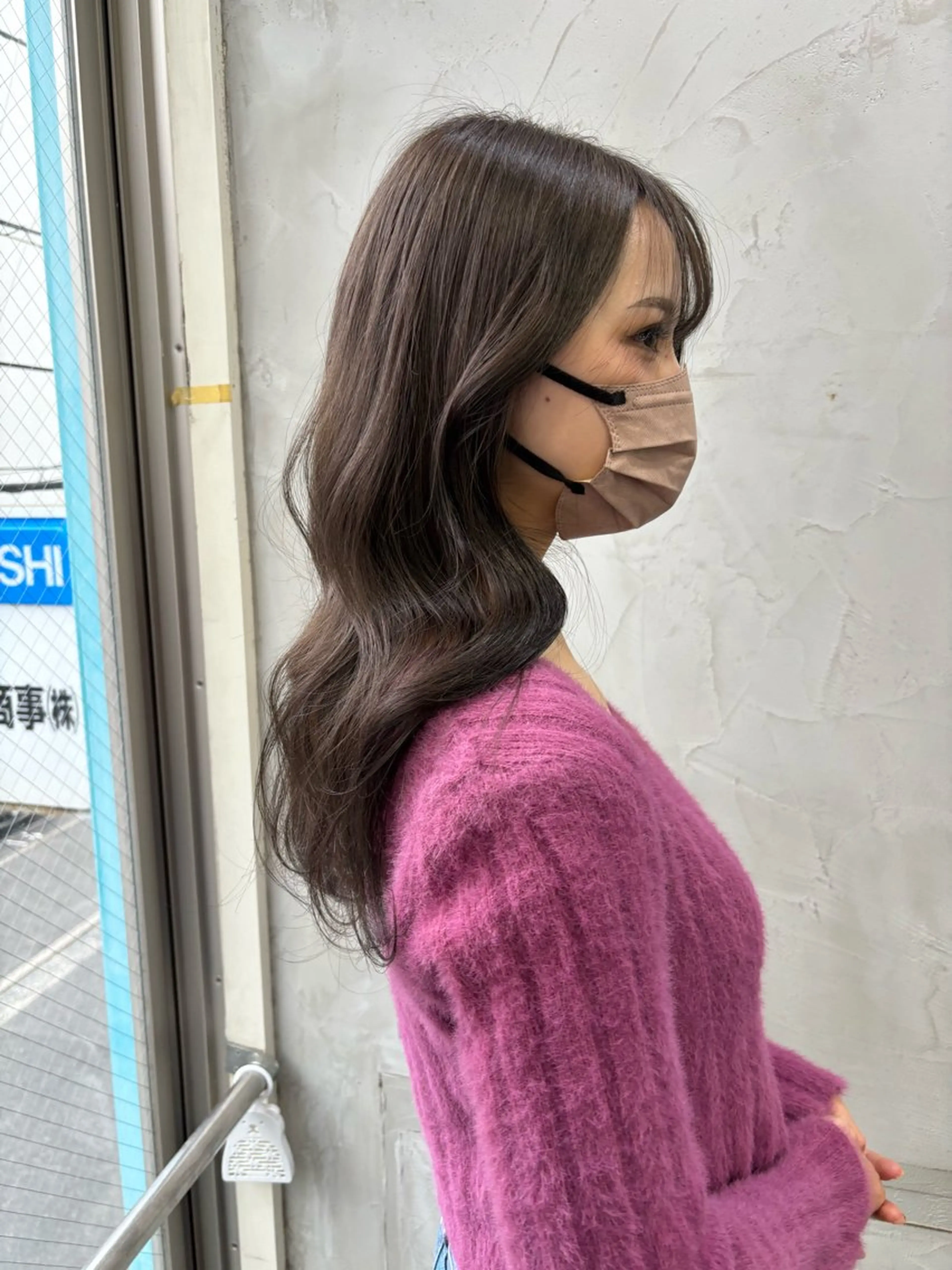 カラー ブリーチ 透明感カラー fudge所属・MaisonHALU 松浦光咲のヘアスタイル
