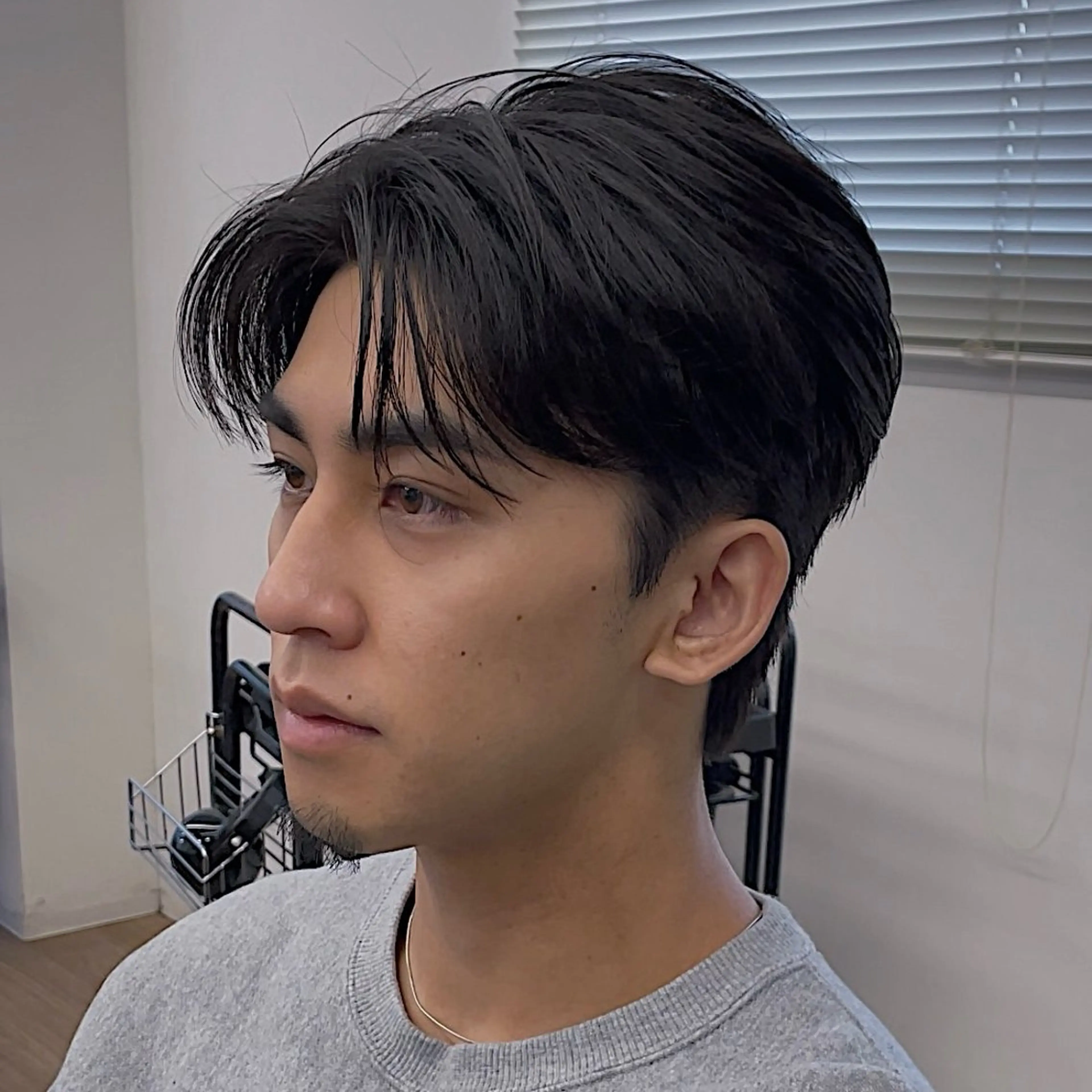 ショート ハイライト 韓国風ヘア レイヤーカット ショートヘア 縮毛矯正 カット 🫧 下島友弥 【メンズ特化美容師】のヘアスタイル