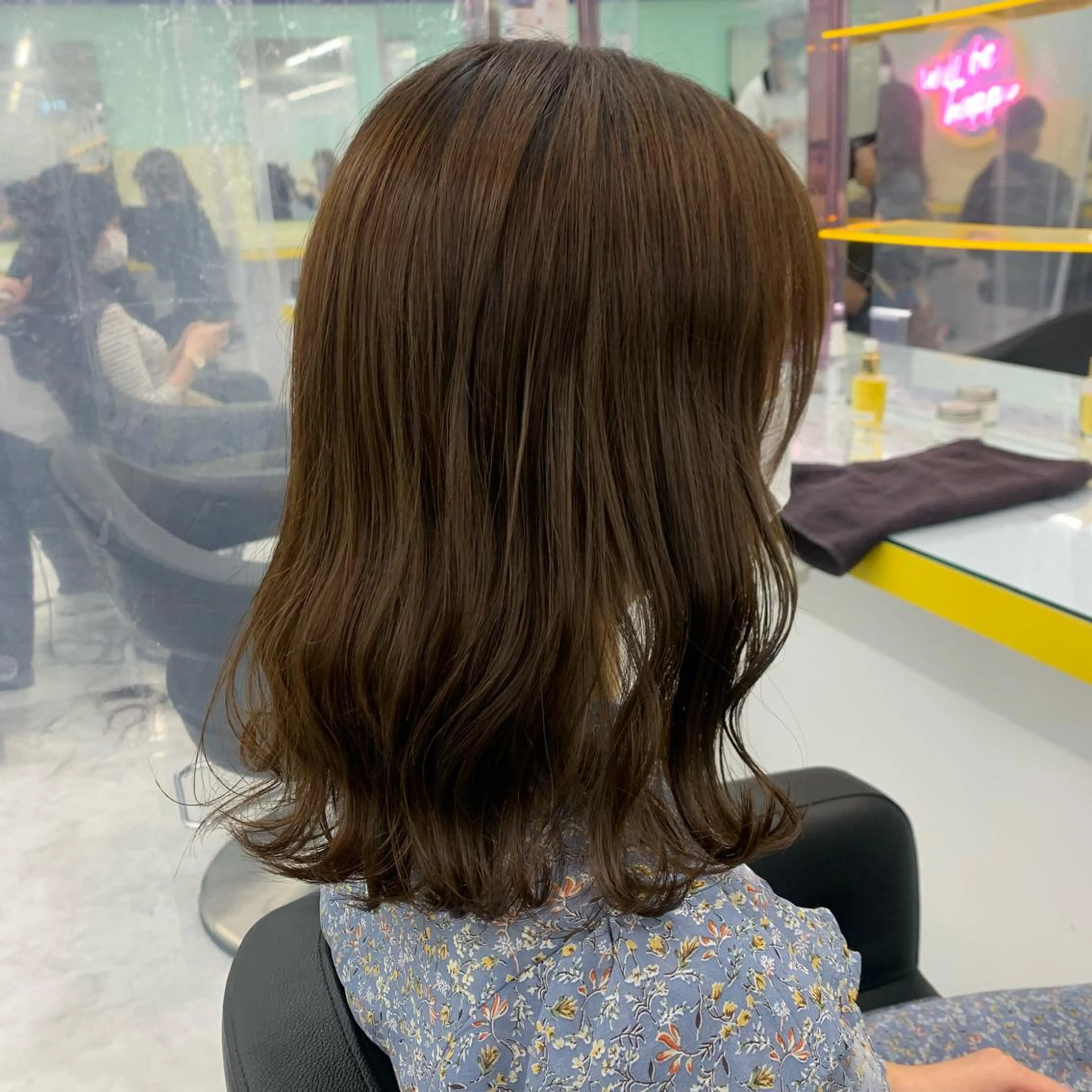 ロング カラー パーマ ヘアアレンジ メンズ キッズ ネイル マツエク・マツパ ベージュカラー オリーブベージュ 🦋haginoya miho🦋のマツエク・マツパデザイン