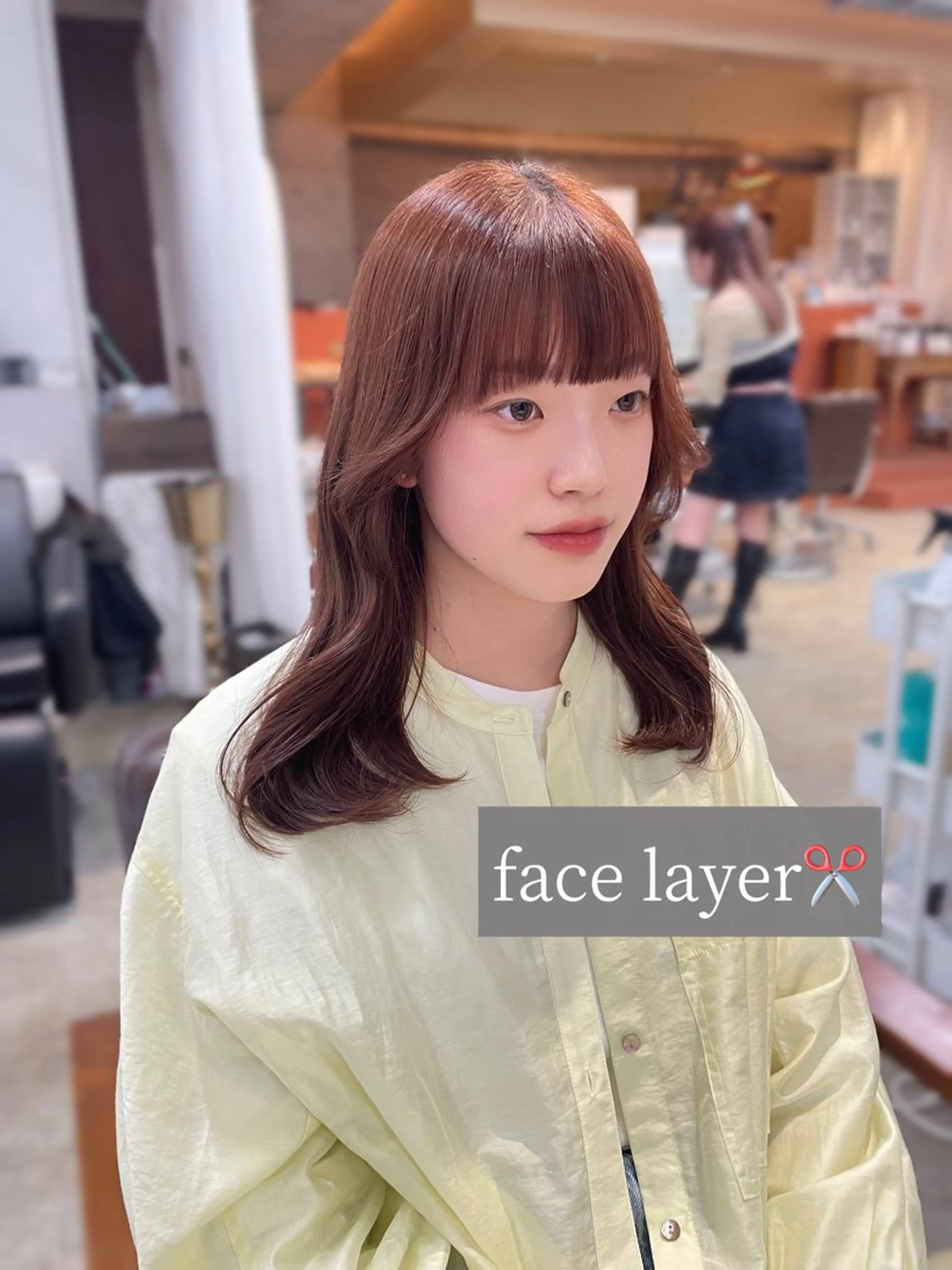 セミロング カット ショート/レイヤー カット/ミサキ💐のヘアスタイル