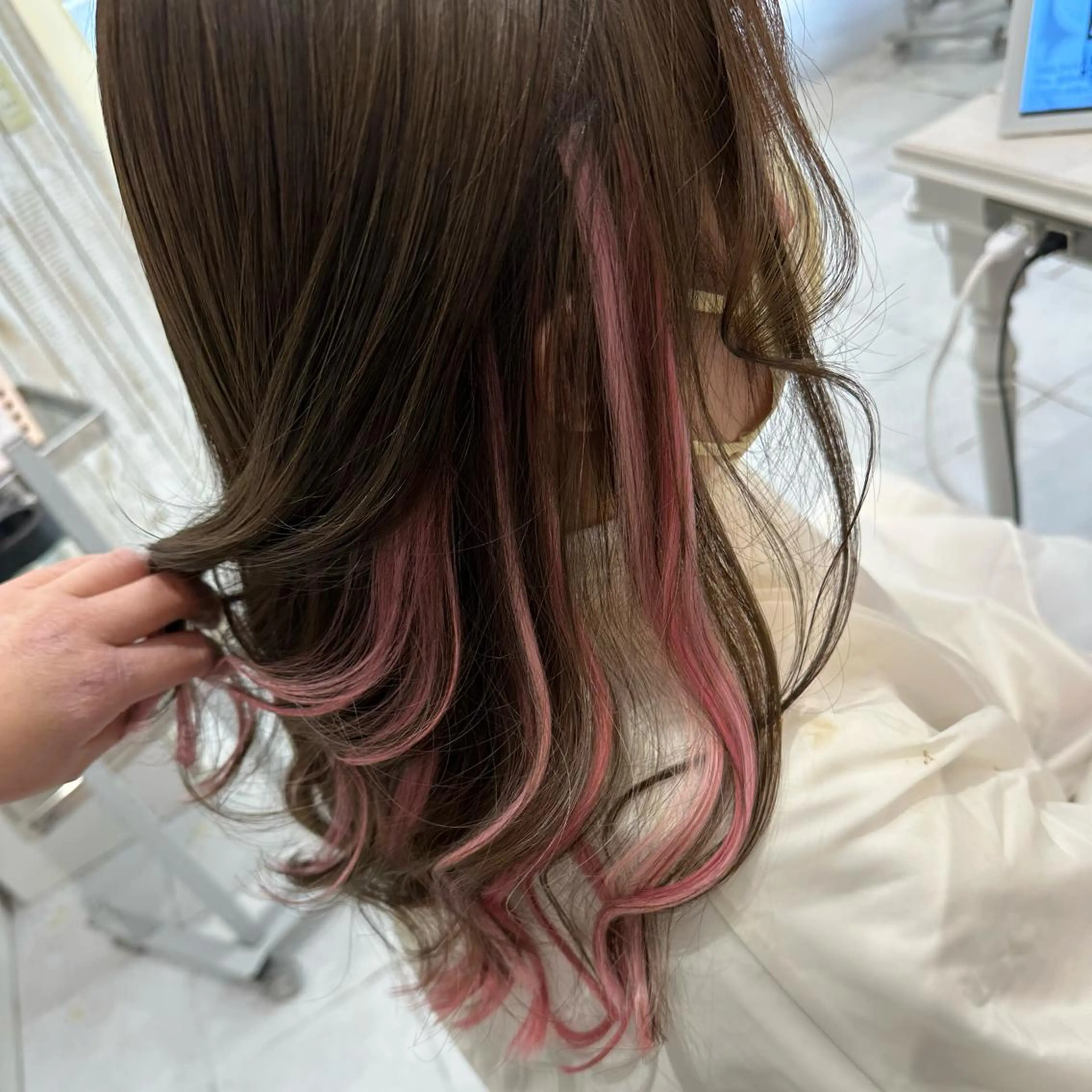 セミロング エクステ エクステ♡ヘアメ 内村麻衣のヘアスタイル