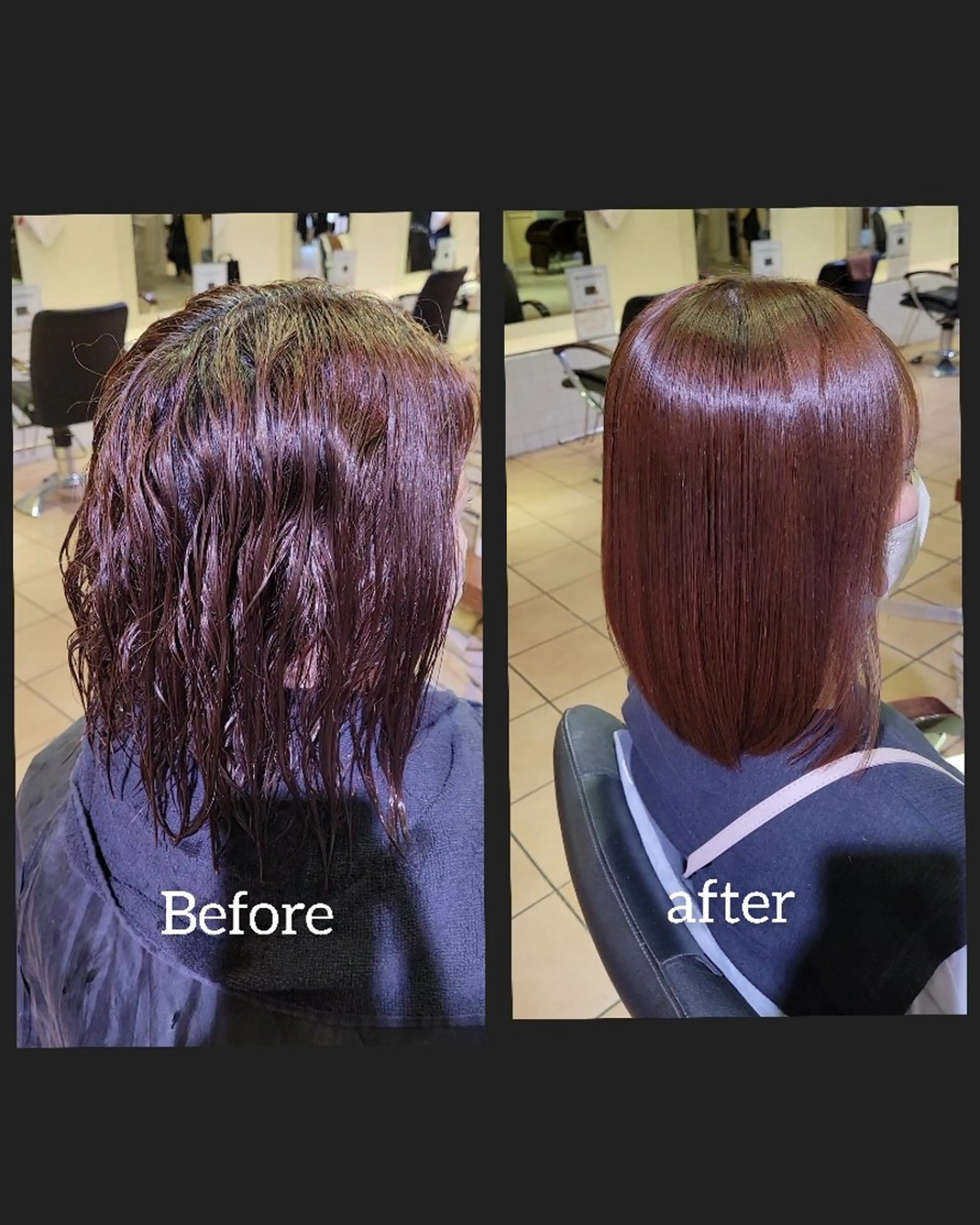 ミディアム カラー 酸性ストレート カット ヘアカラー 縮毛矯正 トリートメント 【髪質改善美容師】t occa茨木篠原健太のヘアスタイル