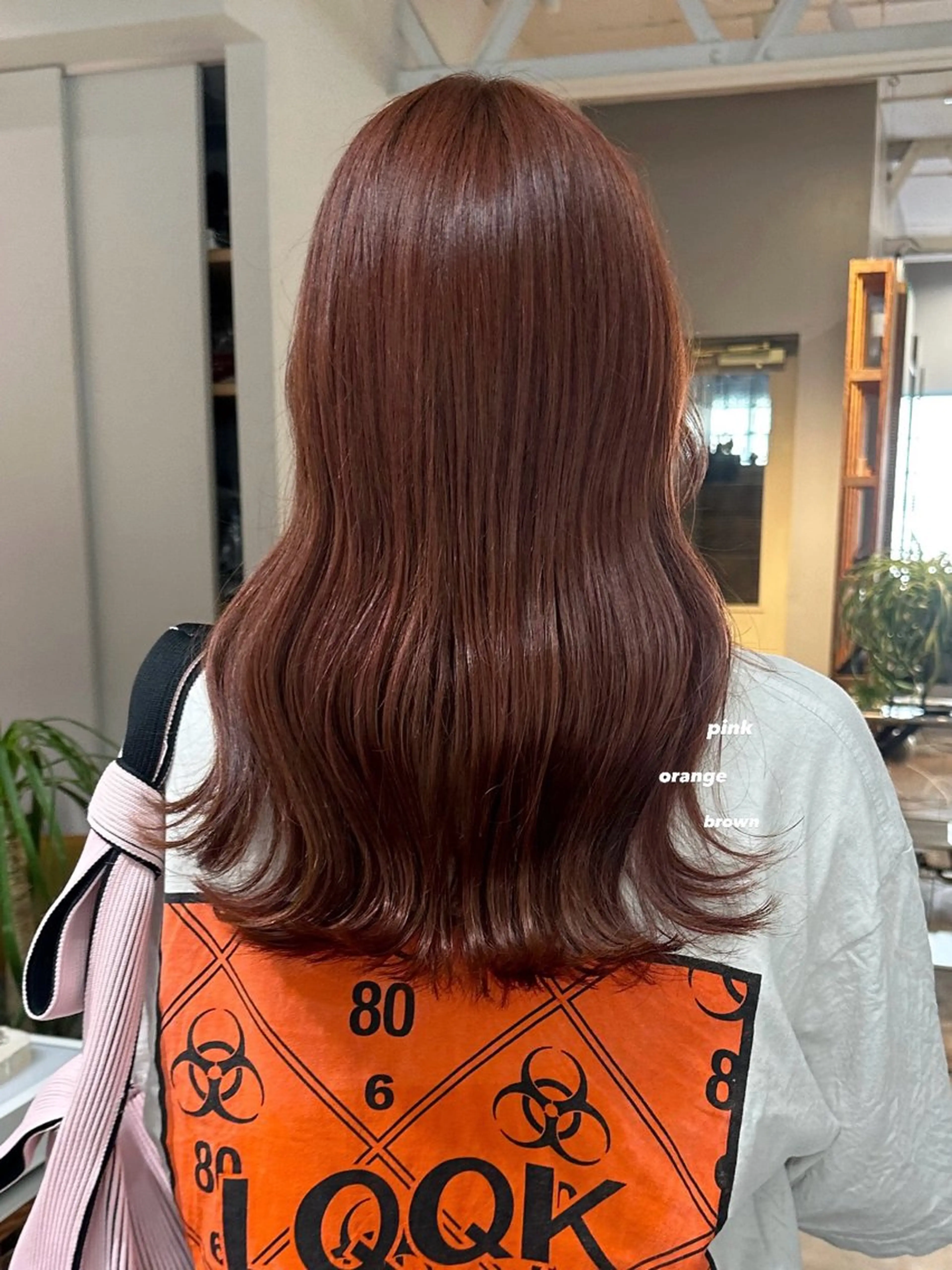 ロング カラー ブラウンカラー オレンジ オレンジブラウン ピンクカラー 暖色カラー/レイヤー 🌙 オノユリカのヘアスタイル