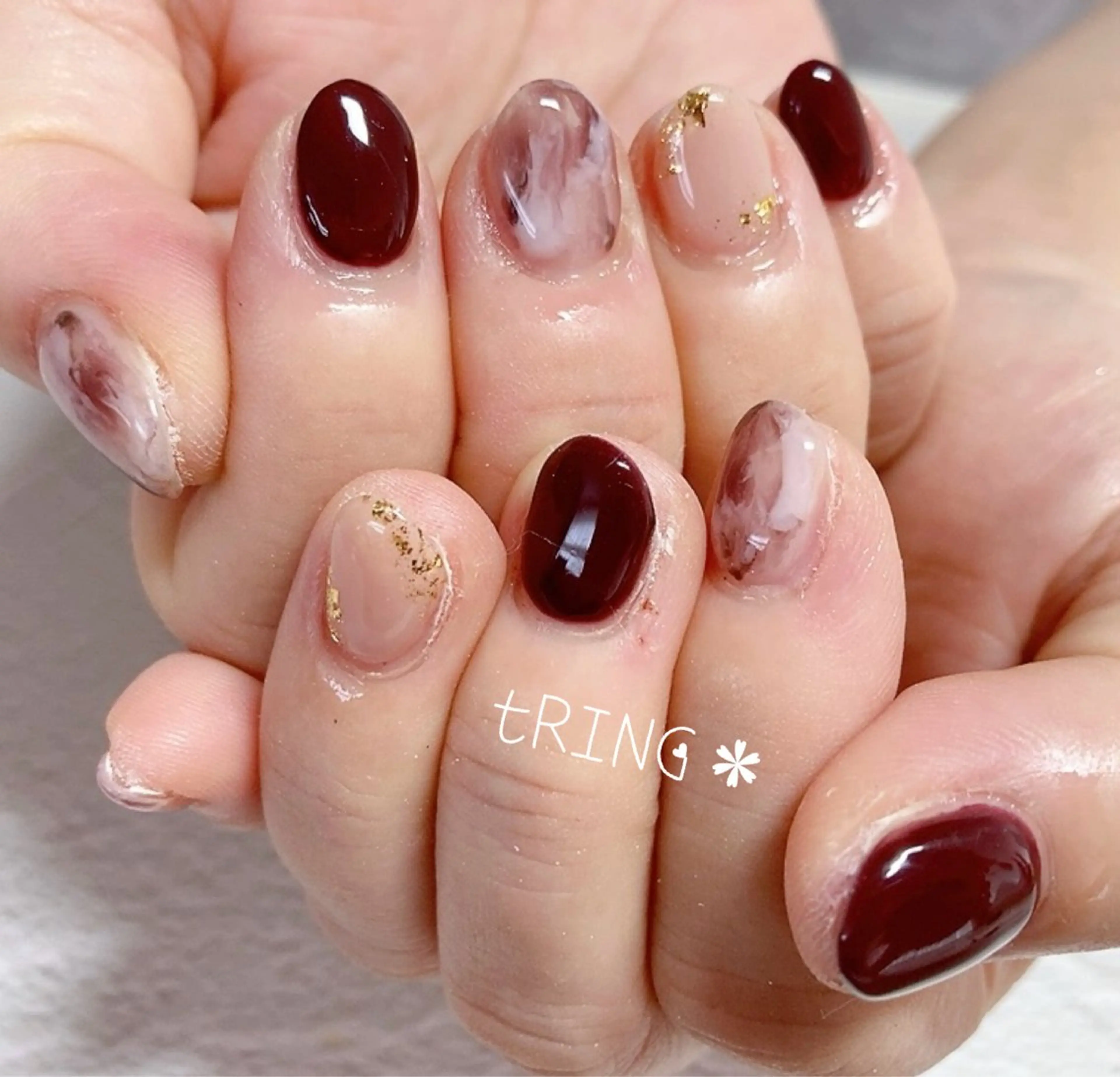 ネイル ハンドネイル tRING* しいの木台のネイルデザイン