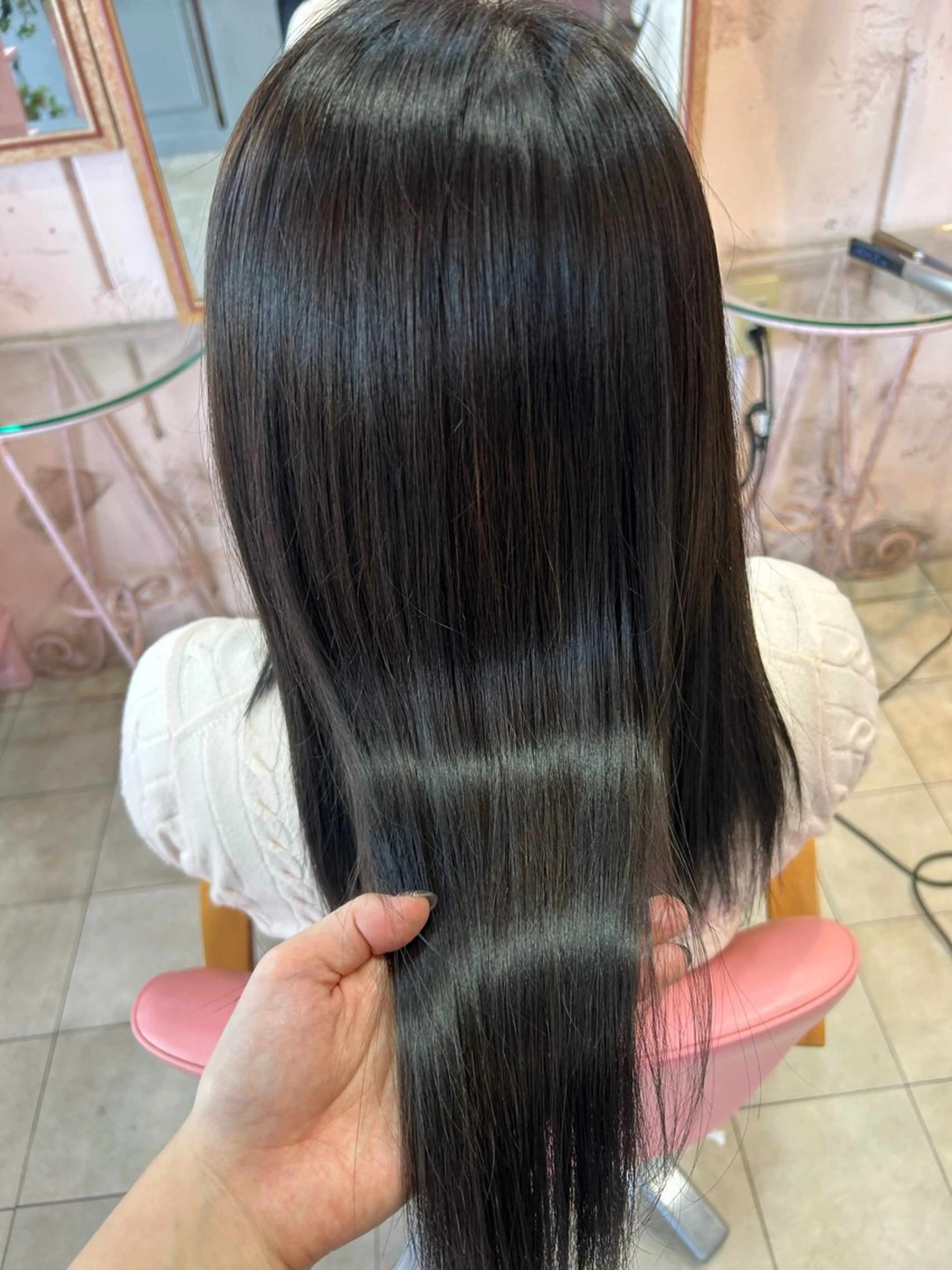 【髪質改善コース】うる艶カラー＋カット＋予防美容＋髪質改善プレミアムヘアエステの写真
