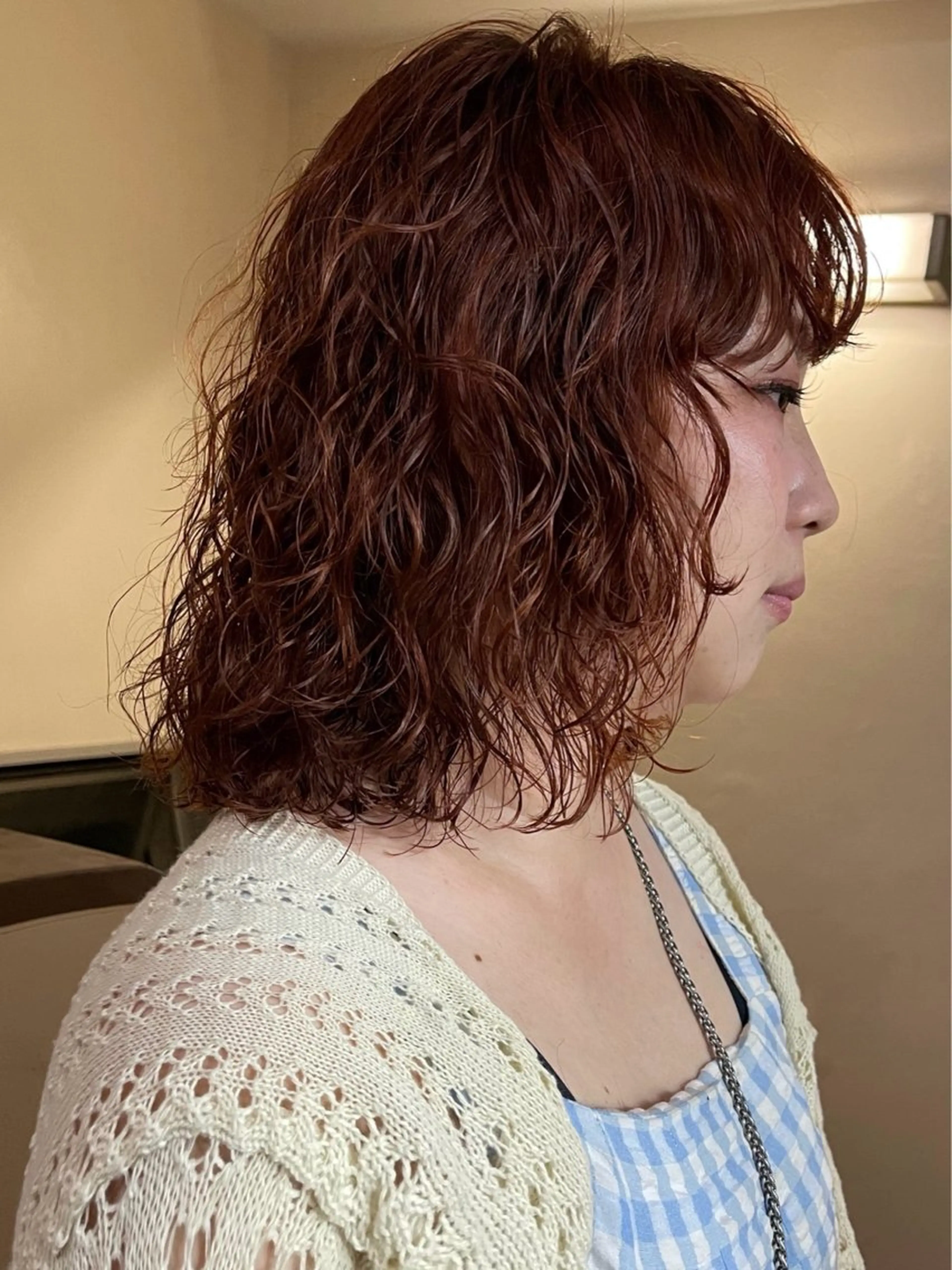 ミディアム カラー パーマ カット ヘアカラー パーマ トリートメント ヘアセット レイヤー/ハイトーン /ブリーチ/安部佑哉のヘアスタイル