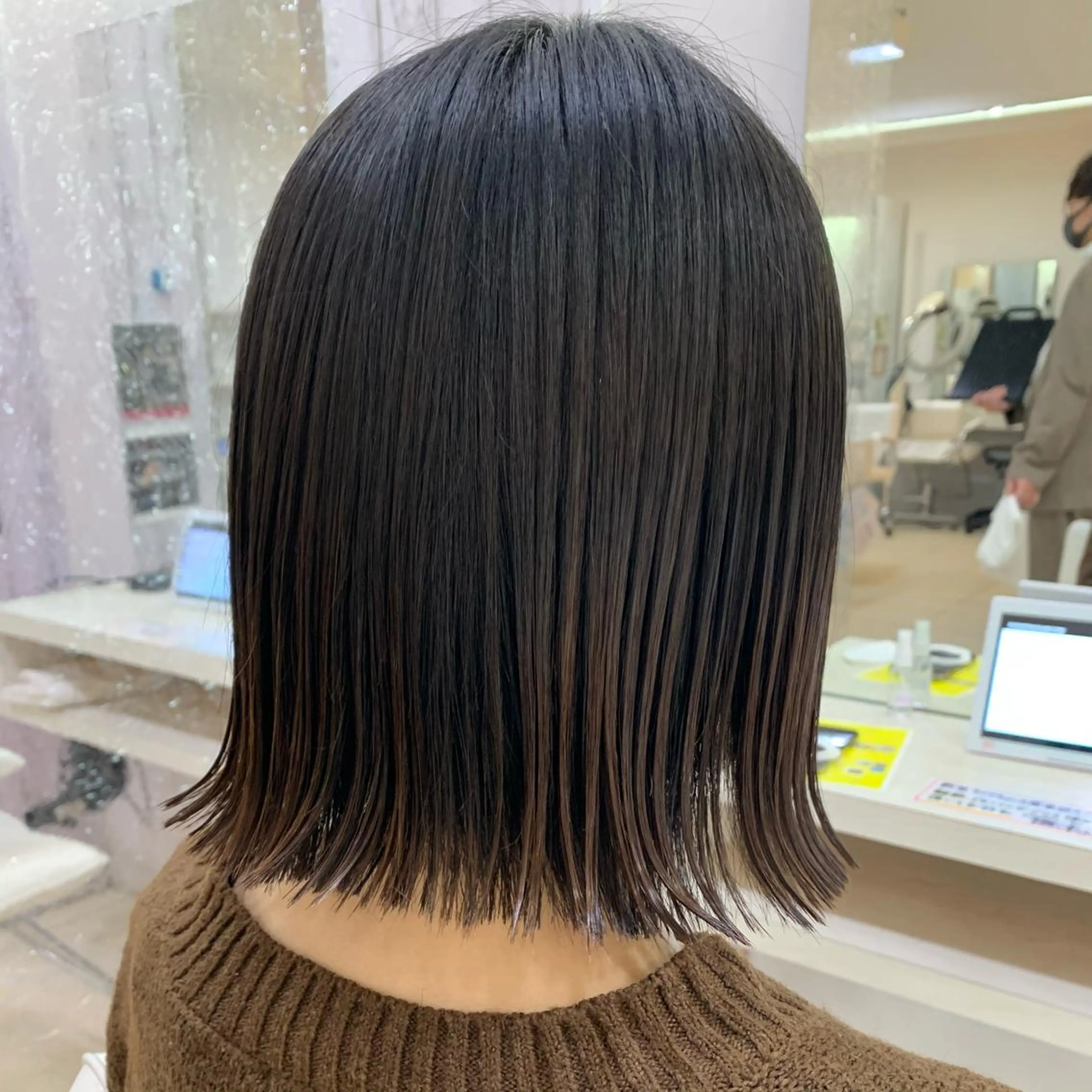 ショート 髪質改善 コテ巻き風パーマ/ クロスパーマ/久岡のヘアスタイル