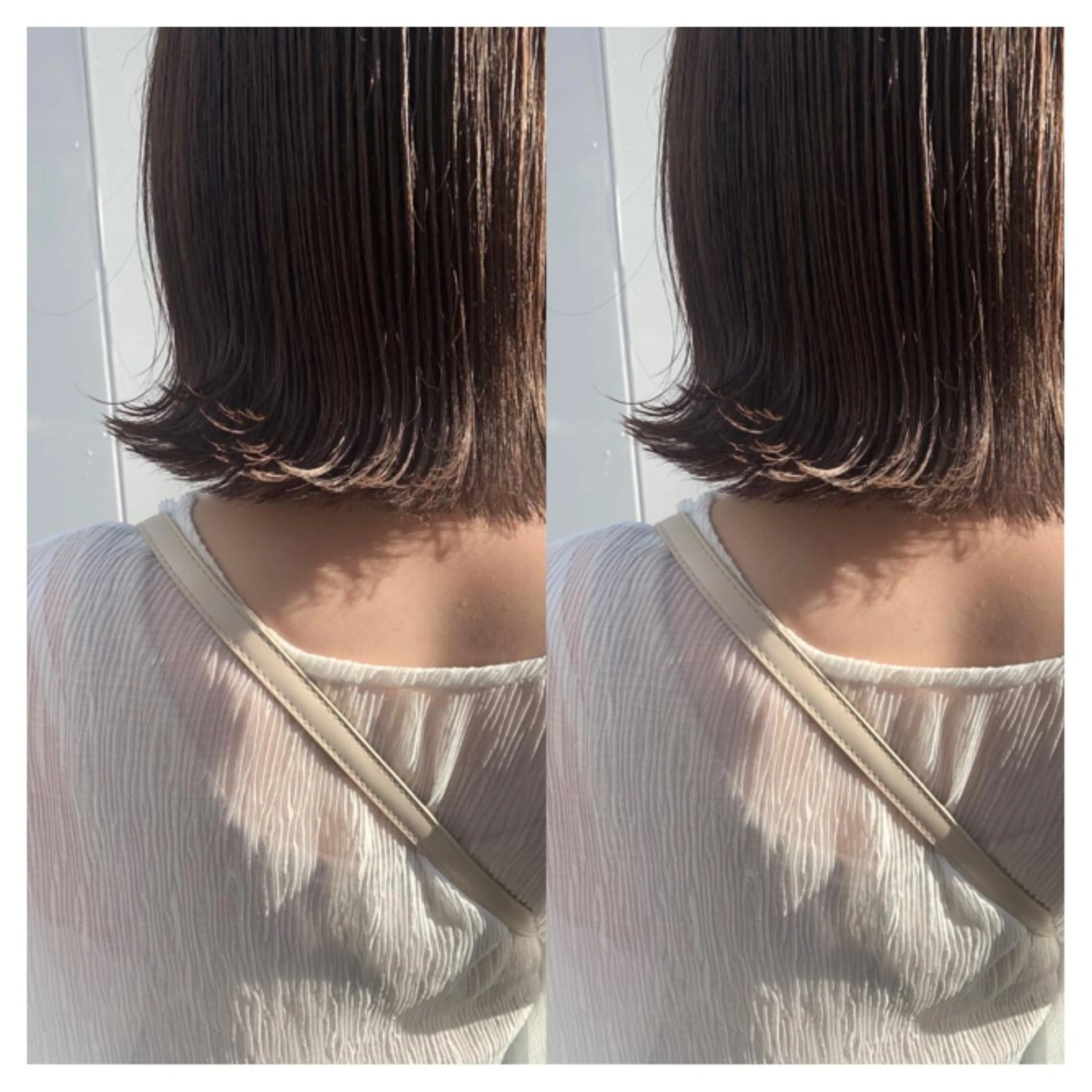 ミディアム カラー カット ヘアカラー トリートメント 村山 茉衣のヘアスタイル