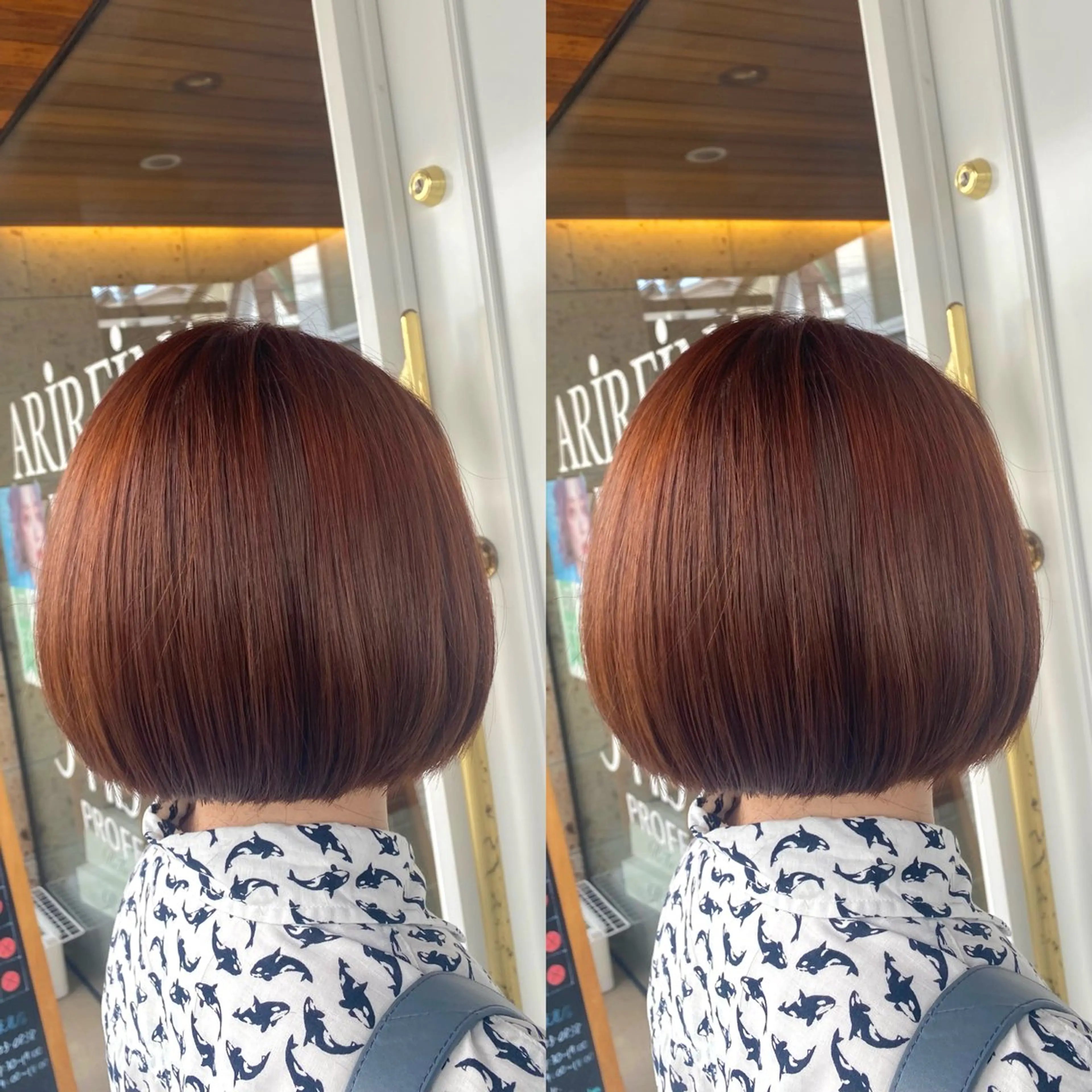 ショート カラー カット ヘアカラー トリートメント オーガニックカラー/ 髪質改善/ボブのヘアスタイル