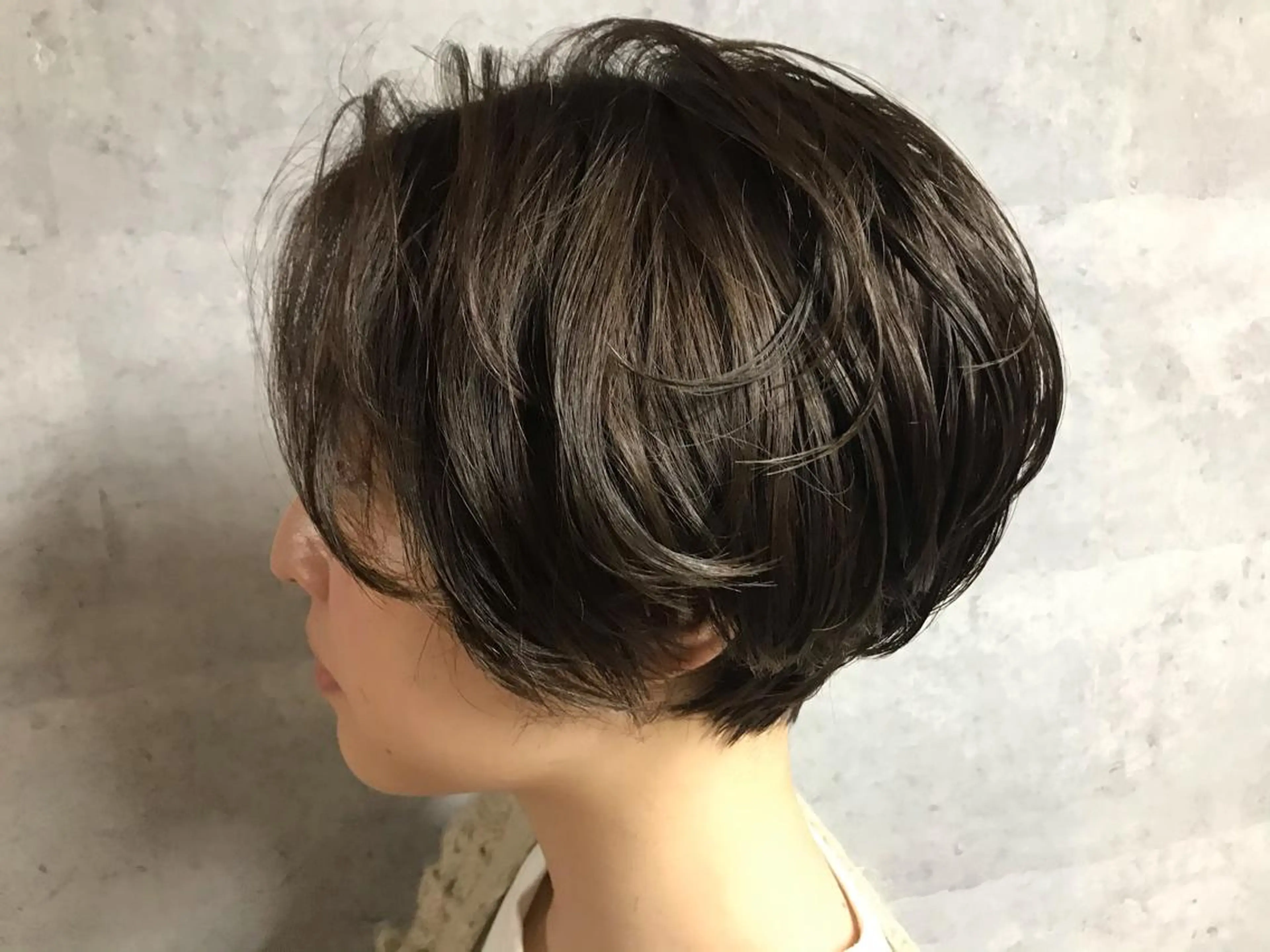 ショート カラー パーマ カット パーマ トリートメント 久保亮太 /大人ショートのヘアスタイル