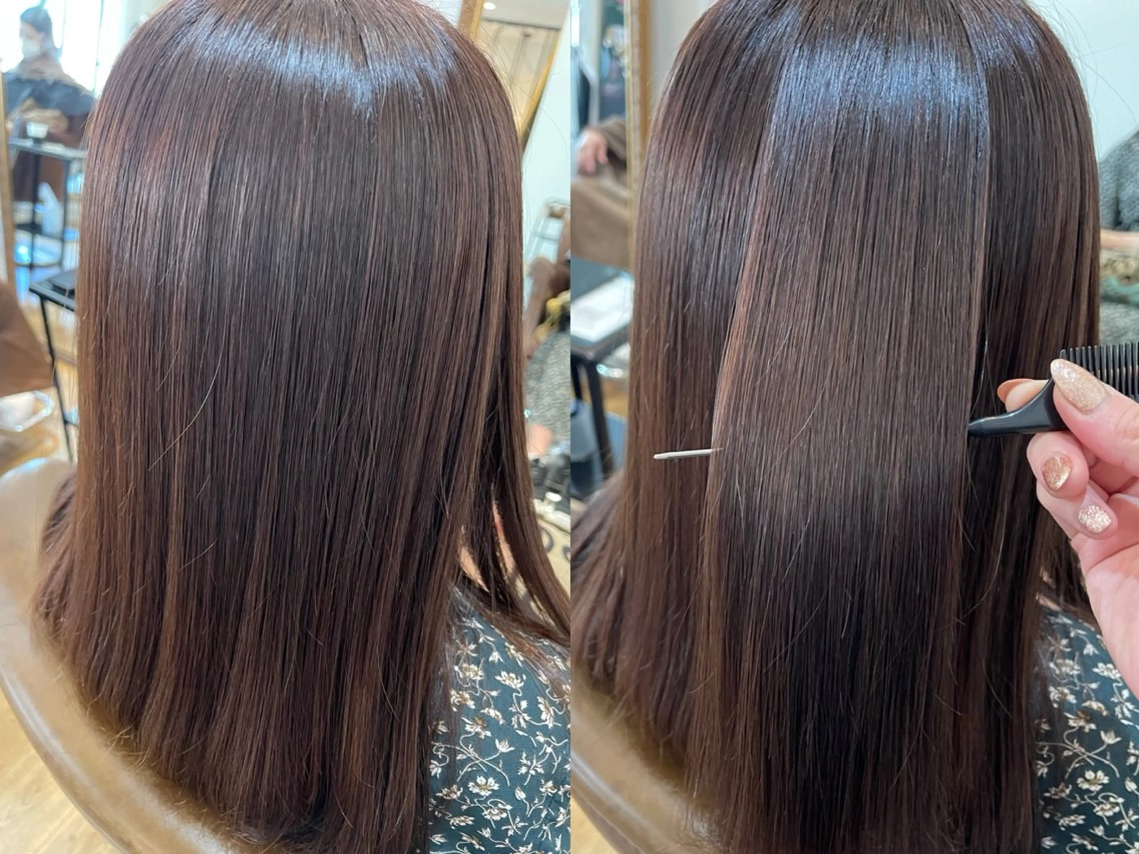 ミディアム ヘアカラー トリートメント 女性目線で似合う色を ご提案男女問わず人気のヘアスタイル