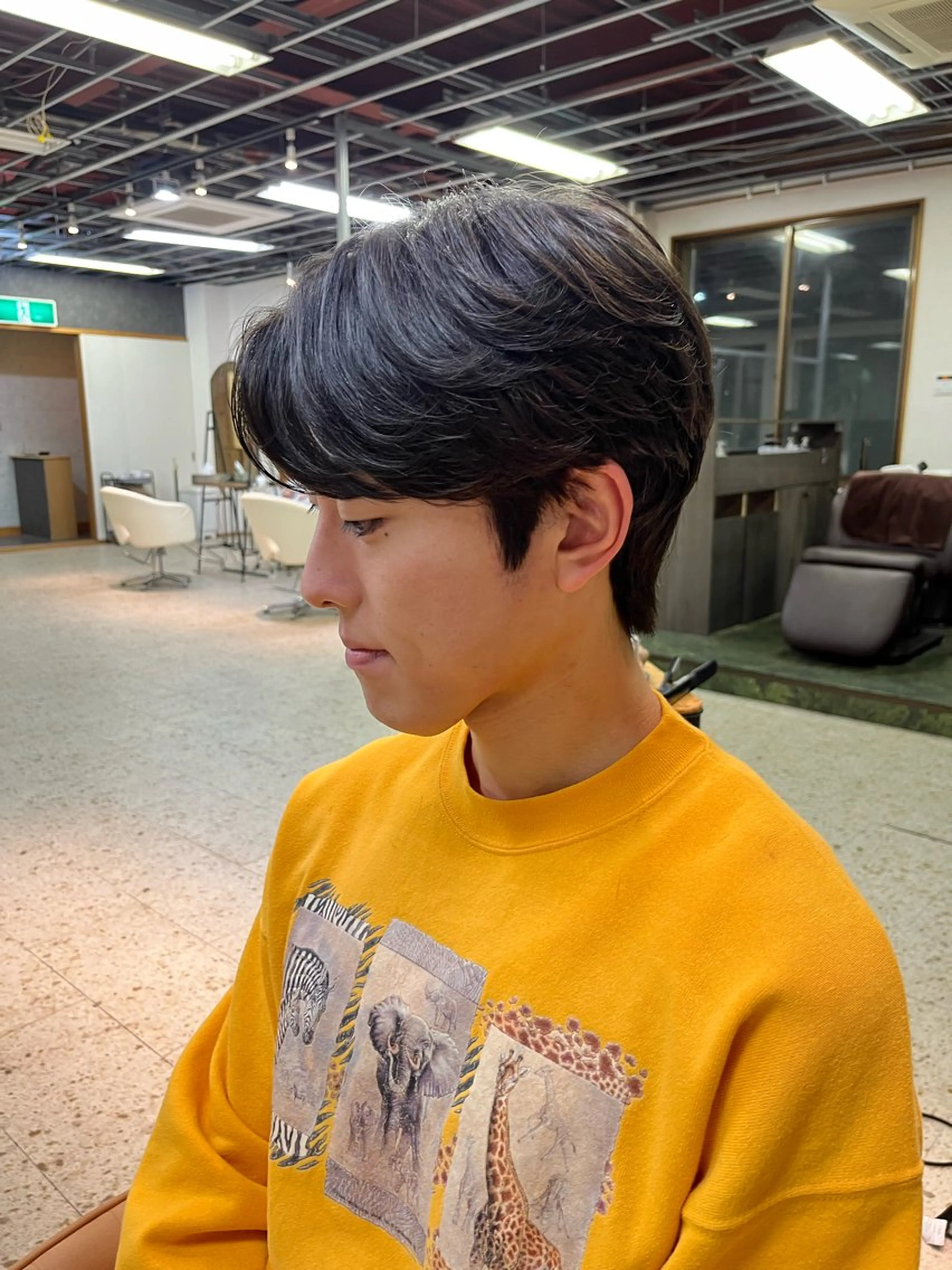 パーマ メンズ カット パーマ 韓国ヘア🇰🇷 RYOTAのヘアスタイル