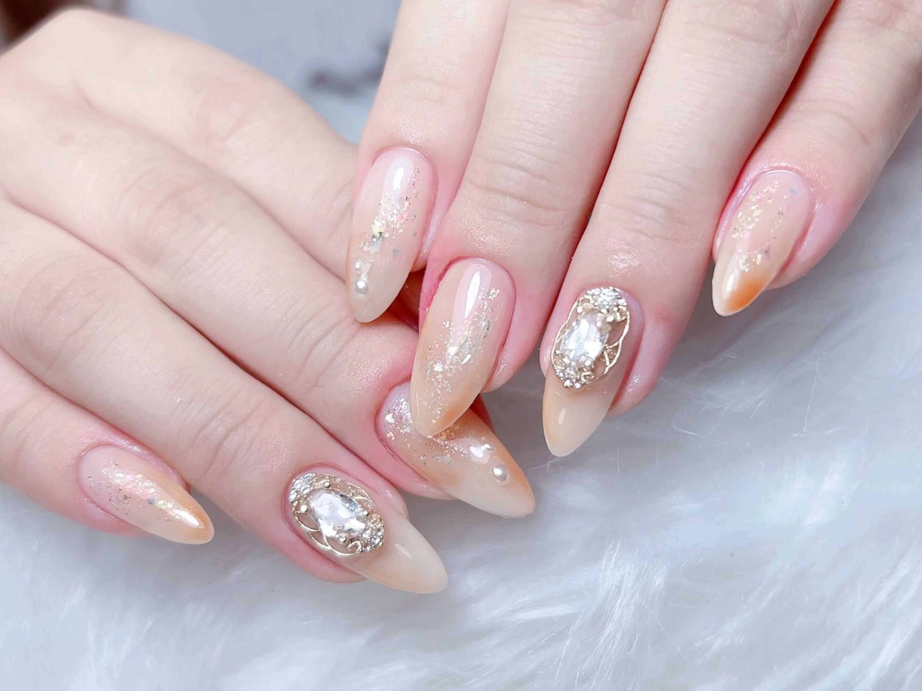 ネイル ハンドネイル M🌷nail 長さだし専門店のネイルデザイン