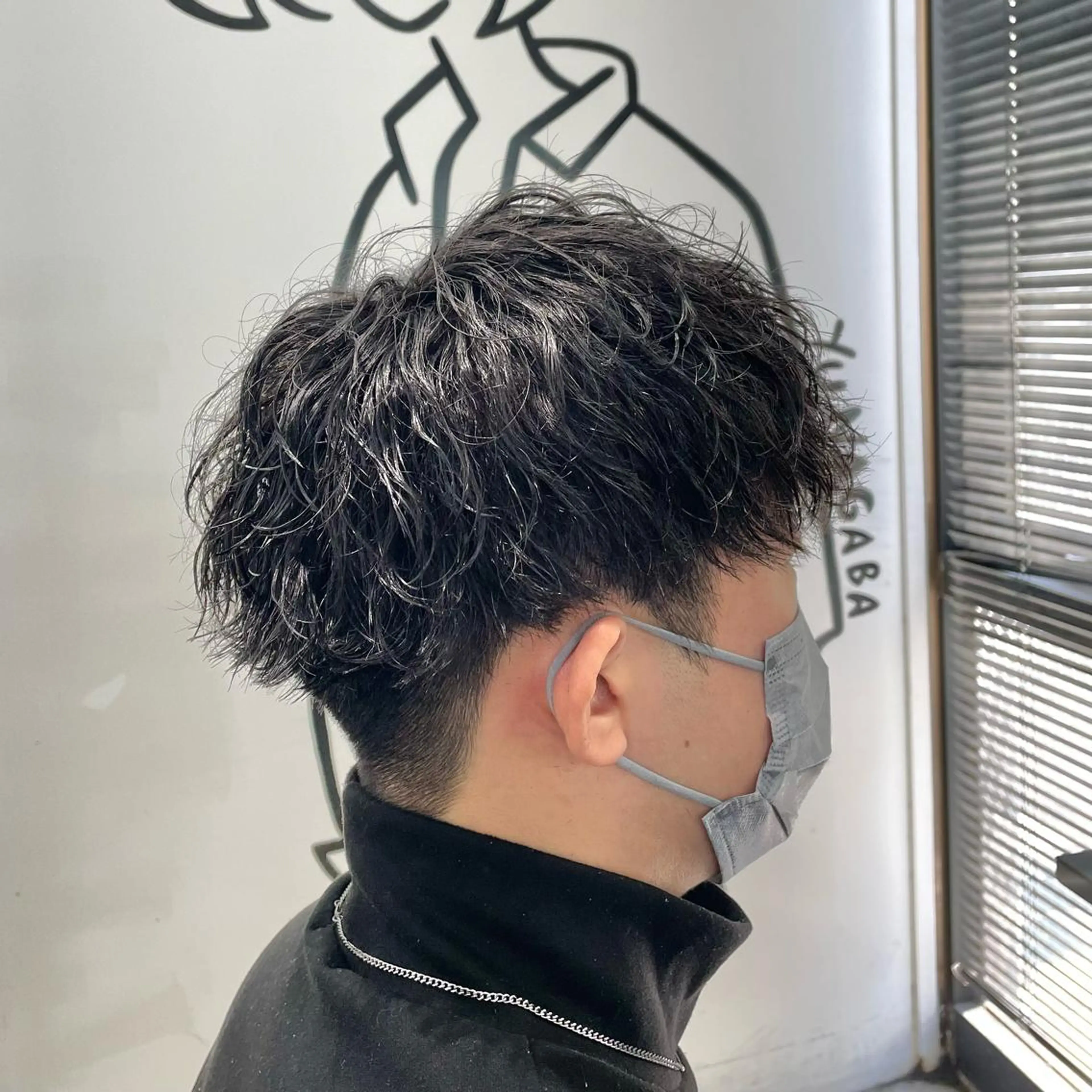 ショート パーマ メンズ カット パーマ メンズ特化美容師/ 藤戸 椋のヘアスタイル