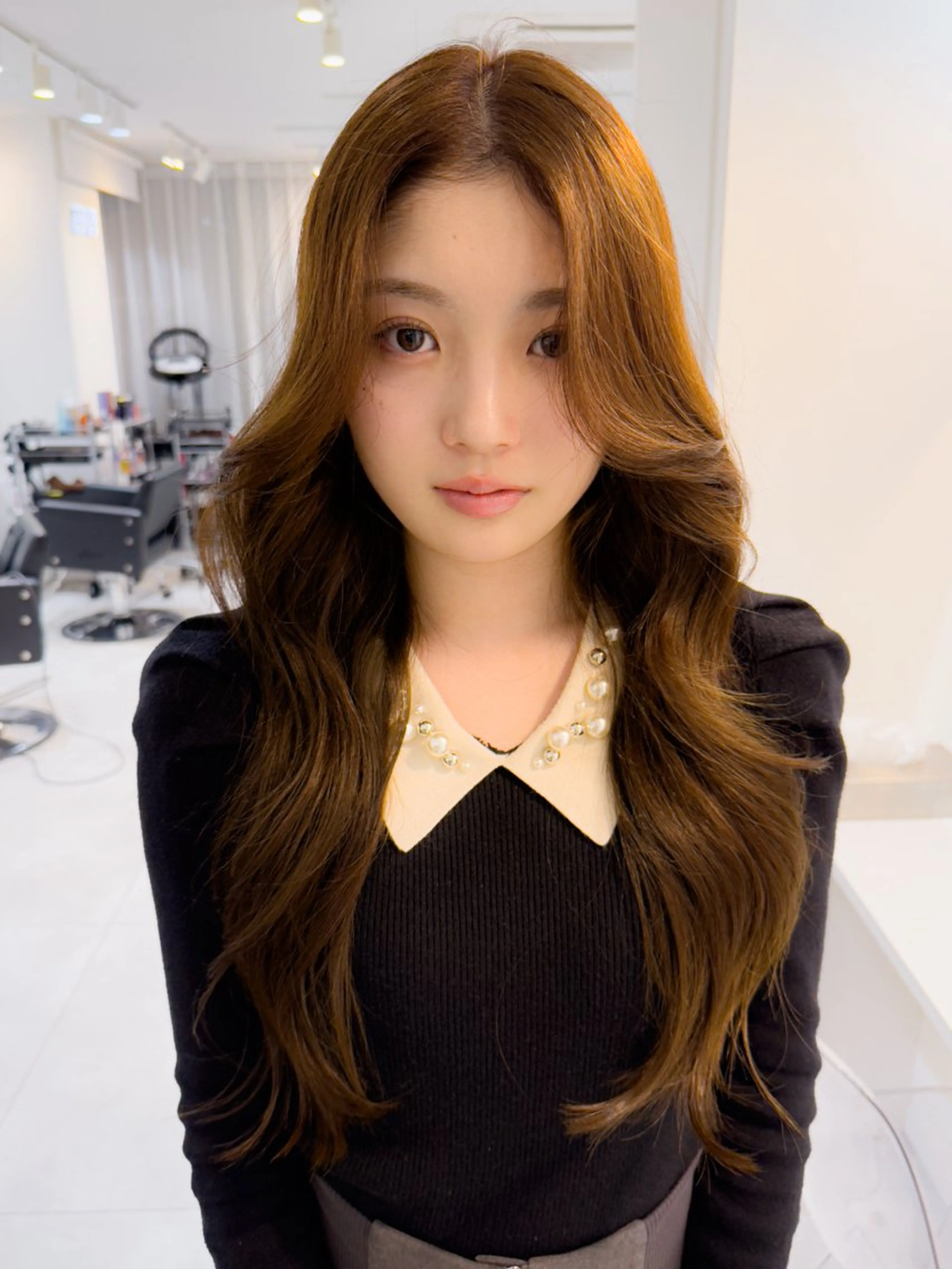 ロング カラー カット ヘアカラー トリートメント 艶髪ブリーチ 永井竜也のヘアスタイル