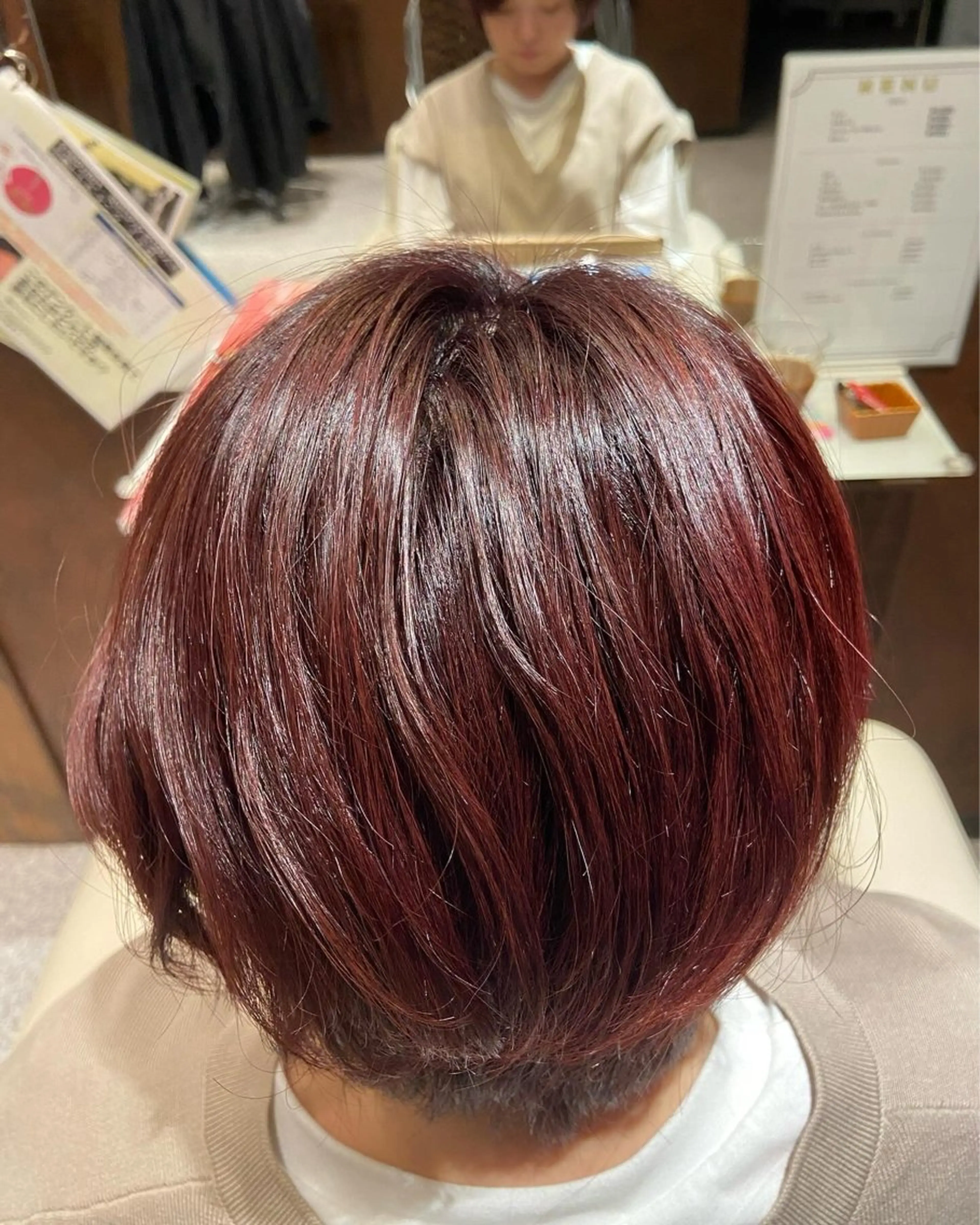 カラー ピンクカラー Rosso hair&spa 谷塚店所属・高梨 佑梧のヘアスタイル