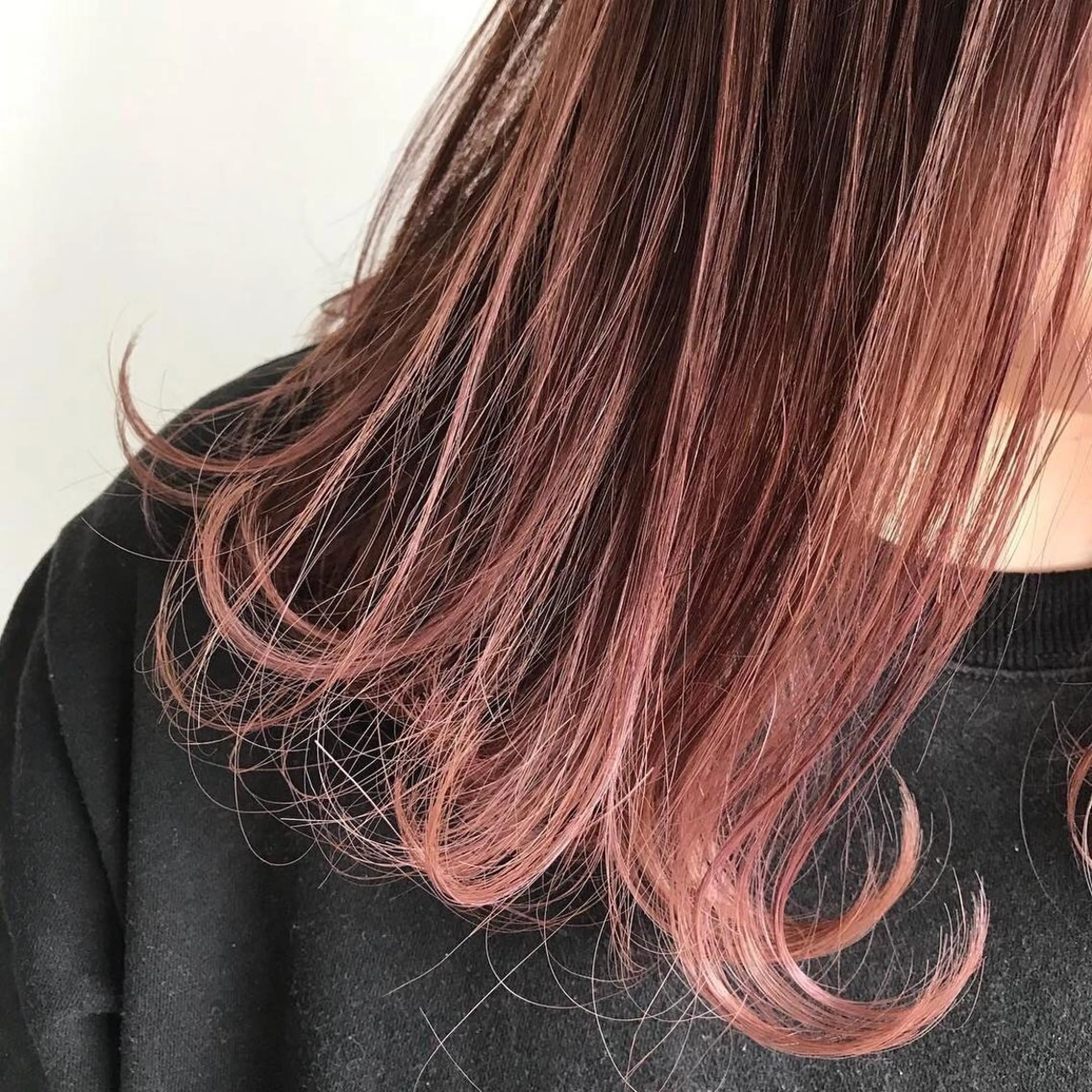 ミディアム カラー ピンクカラー UP-PU ART  HAIRのヘアスタイル