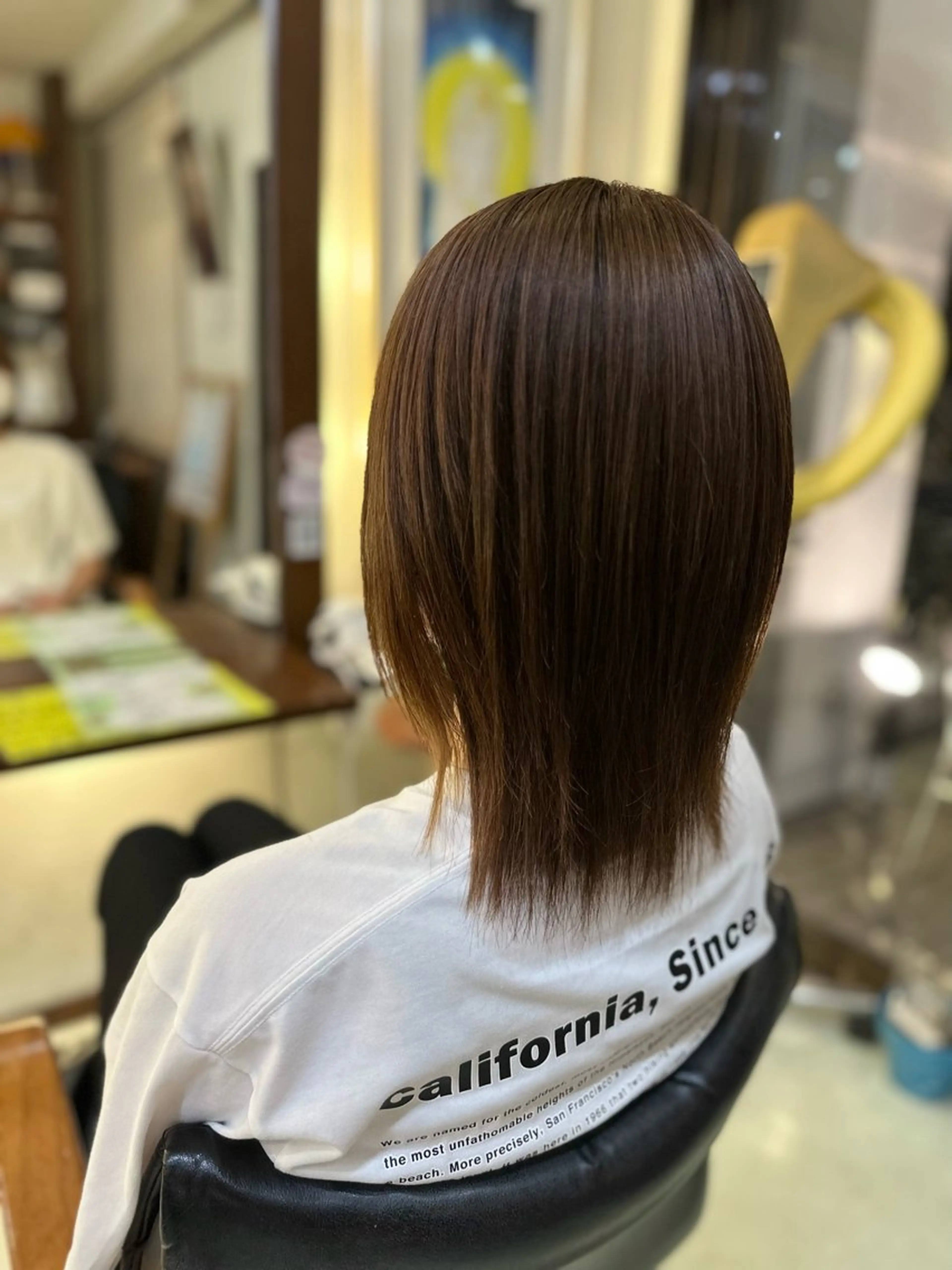 ミディアム 縮毛矯正 鈴木希優 /ハイトーンカラーのヘアスタイル