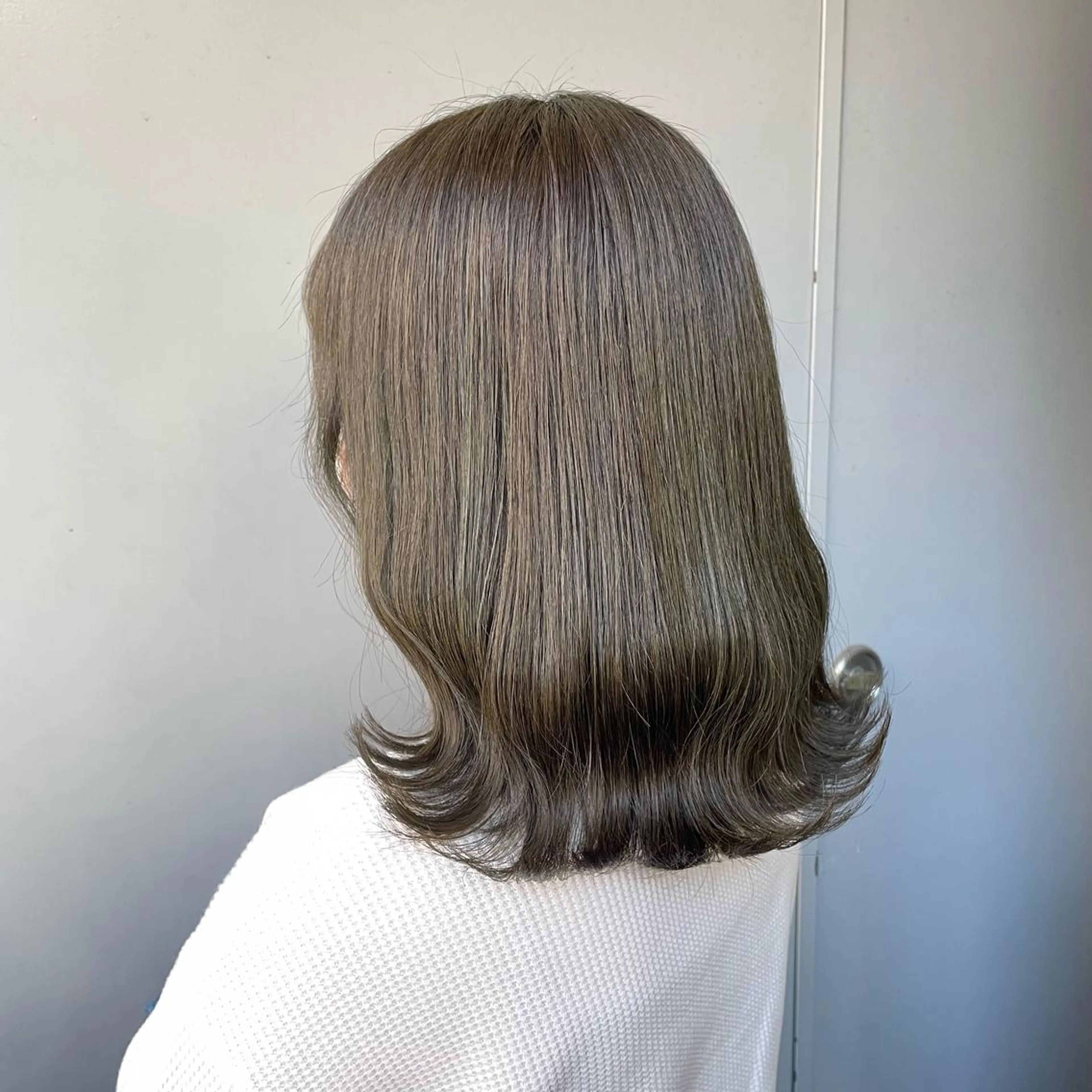 ミディアム カラー ヘアカラー トリートメント ヘアセット I'S.横浜所属・赤み消しカラー 🍀JUNKIのヘアスタイル