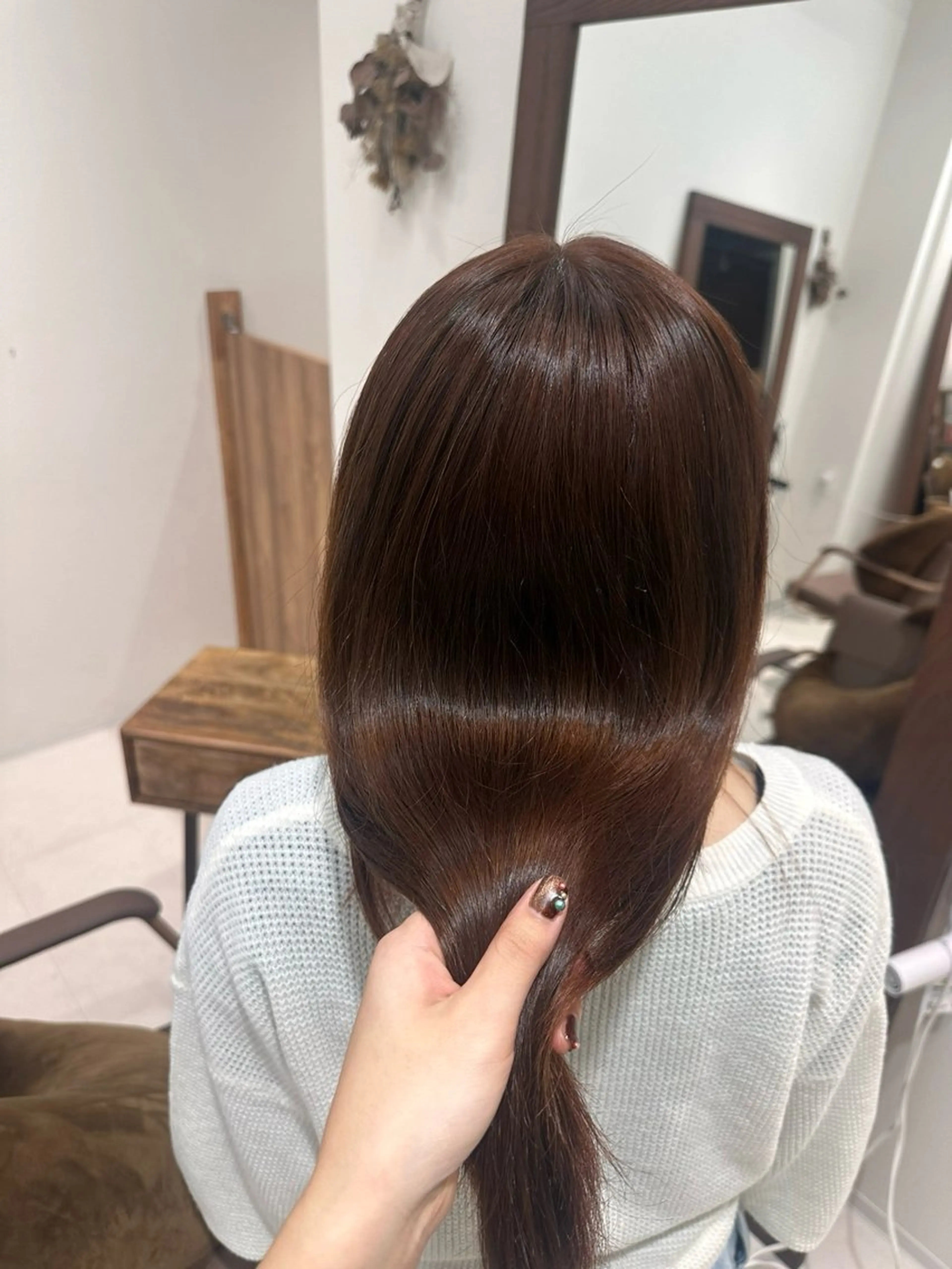 ロング 艶カラー/ベージュ カラー/tuburaのヘアスタイル