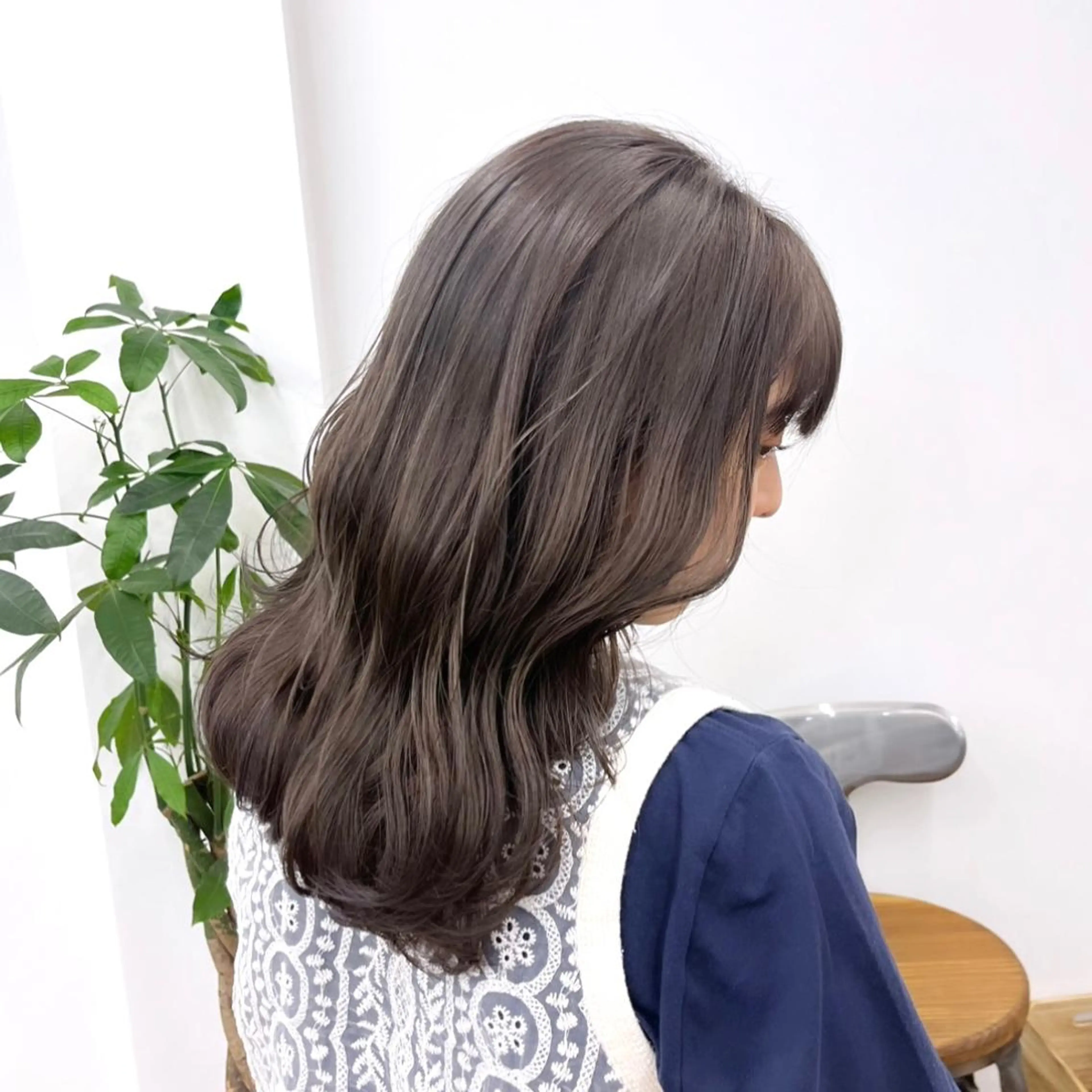 セミロング カラー ヘアアレンジ 成人式 結婚式・ブライダル ブリーチ グレージュ ブリーチなしカラー HIROKO / 透明感暖色カラー🎀のヘアスタイル