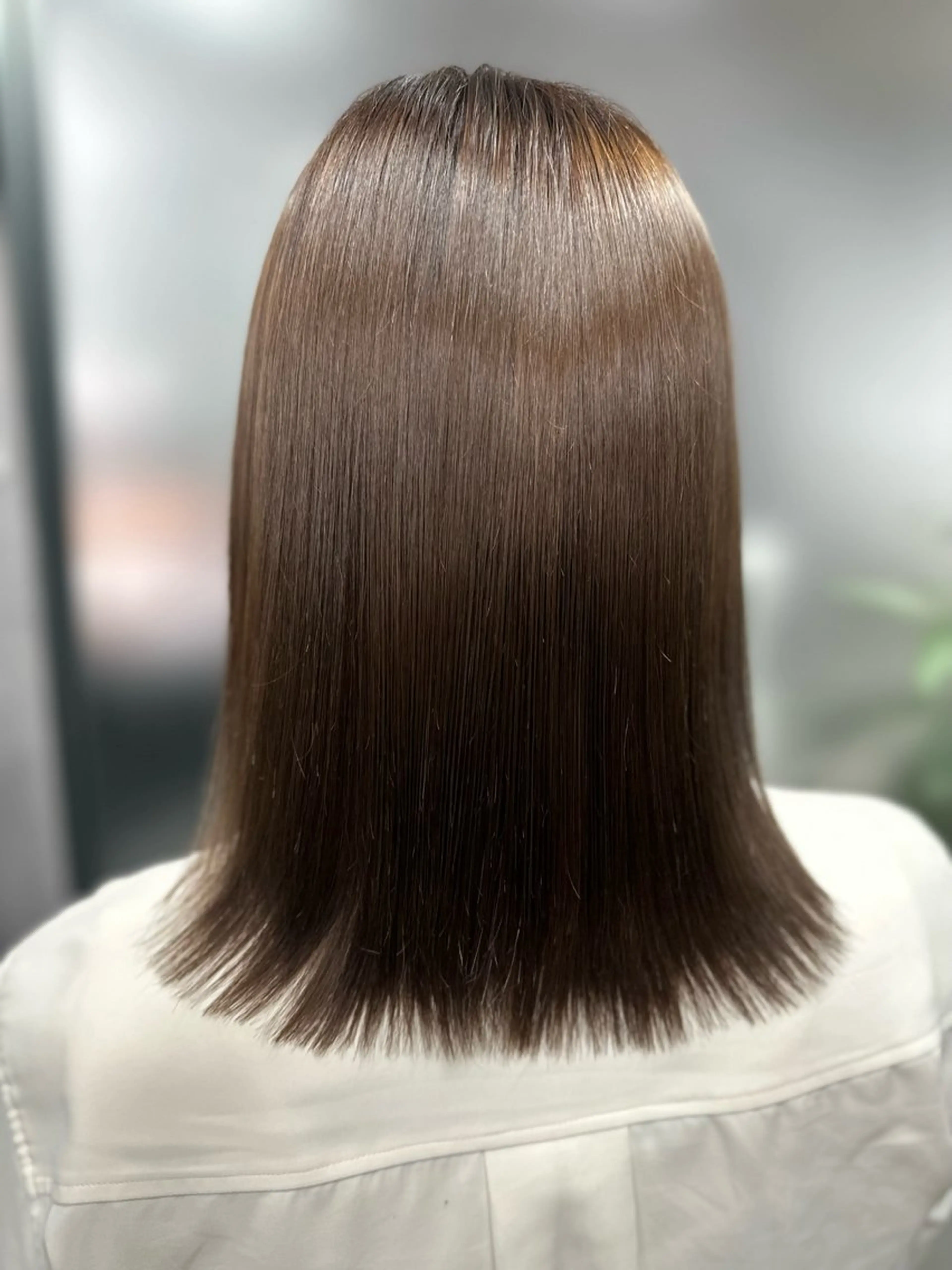 ミディアム 髪質改善 トリートメント カット トリートメント 岩崎 恵実のヘアスタイル