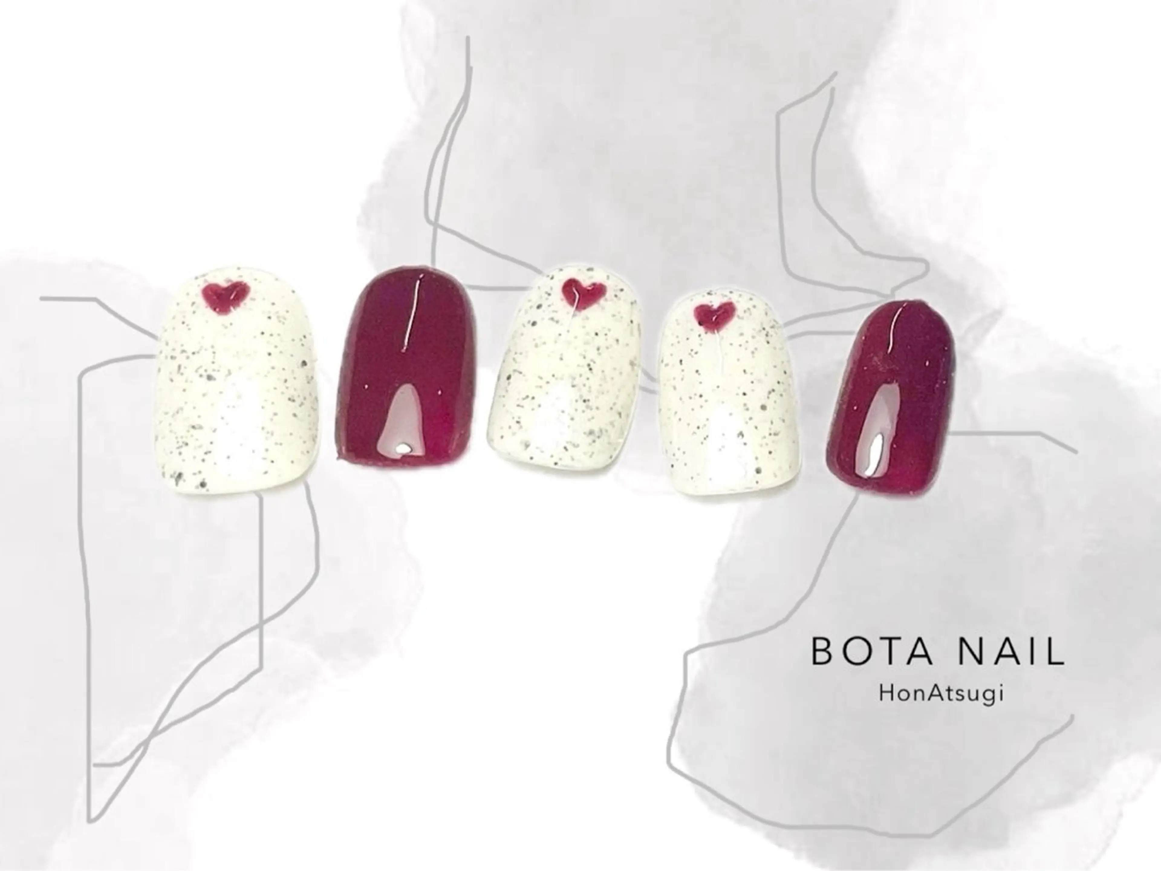ネイル ハンドネイル BOTA NAIL UMIのネイルデザイン