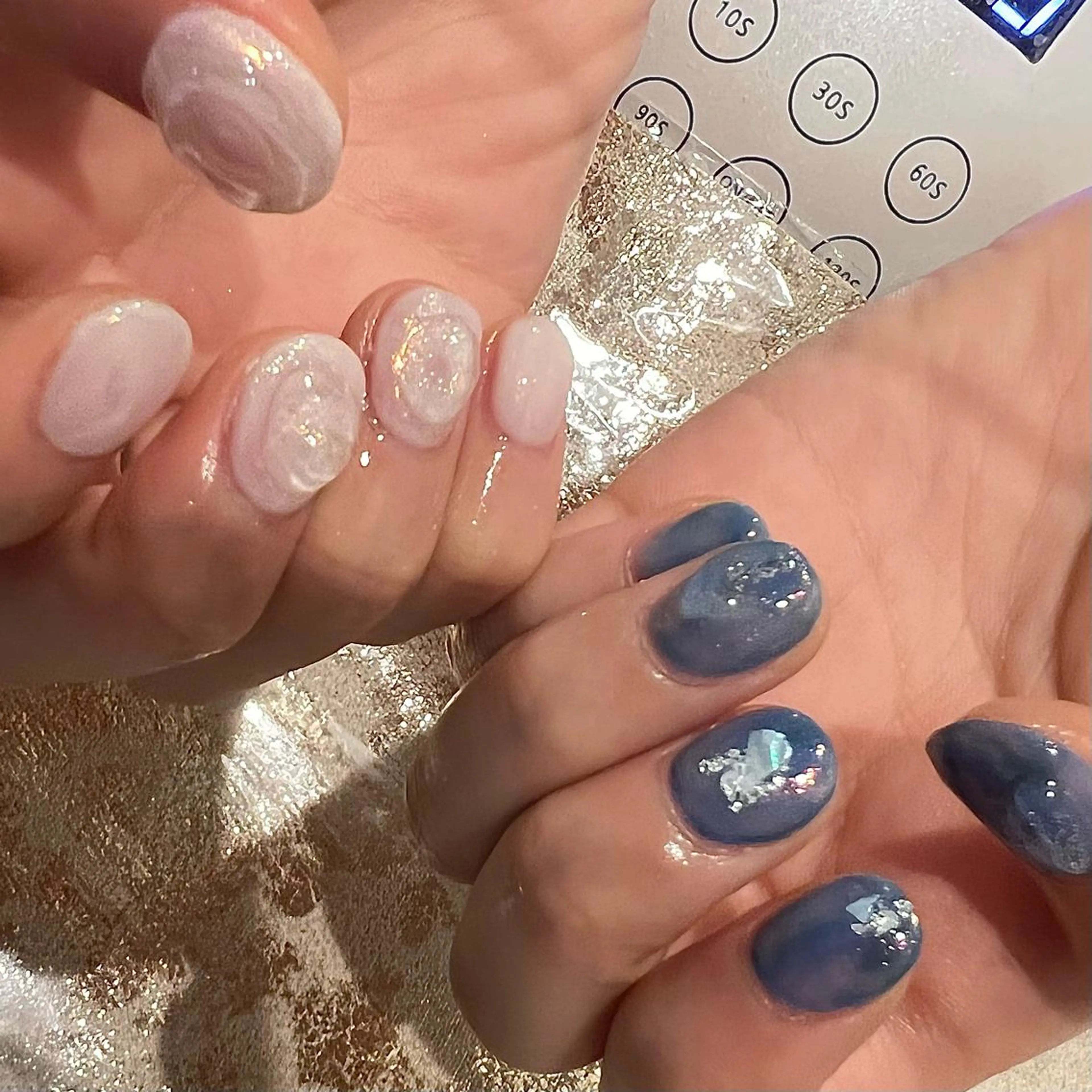 ネイル オーロラネイル ニュアンスネイル ハンドネイル H🌺 NAILのネイルデザイン