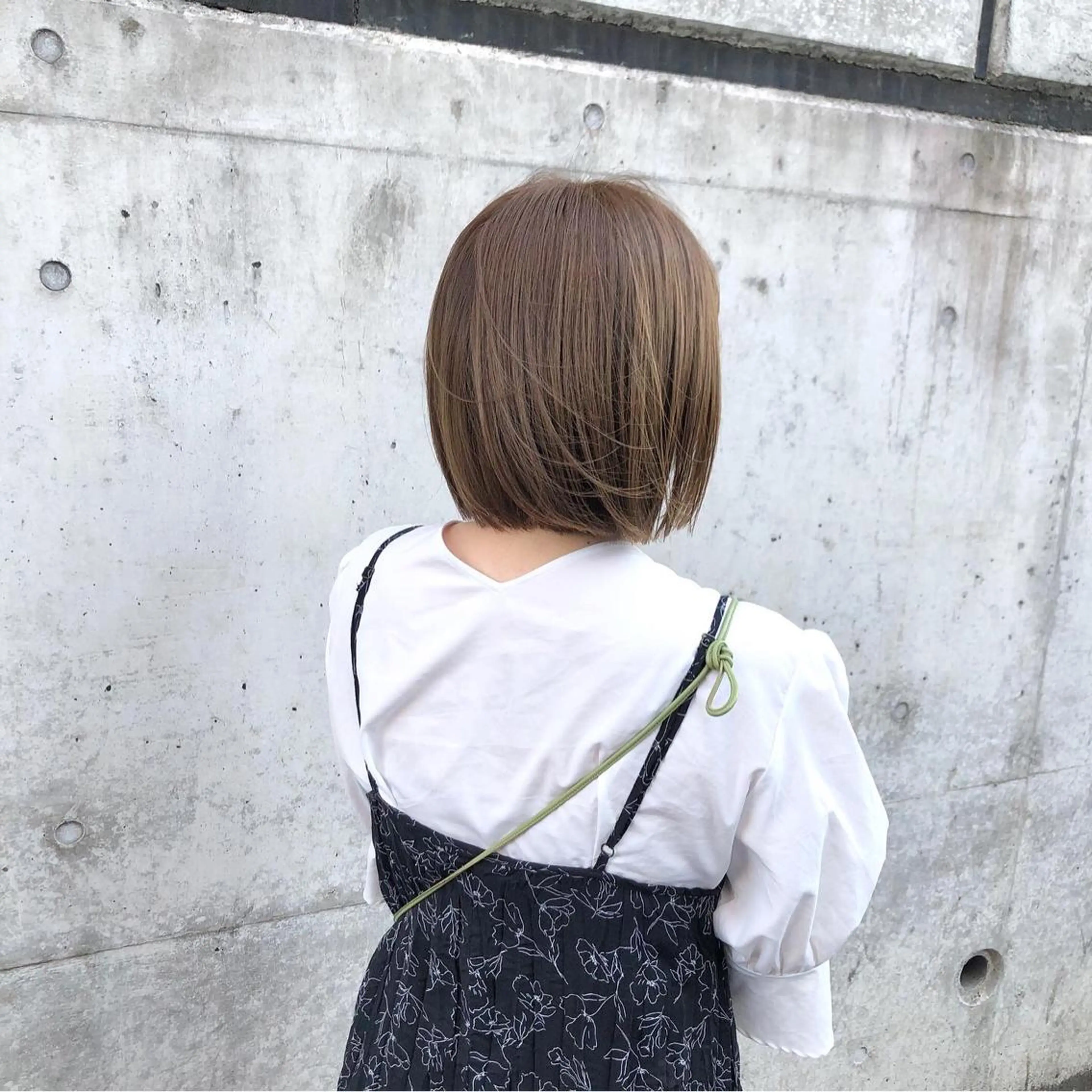 ミディアム カラー ショート/ハイライト /白髪ぼかし🌿松本のヘアスタイル