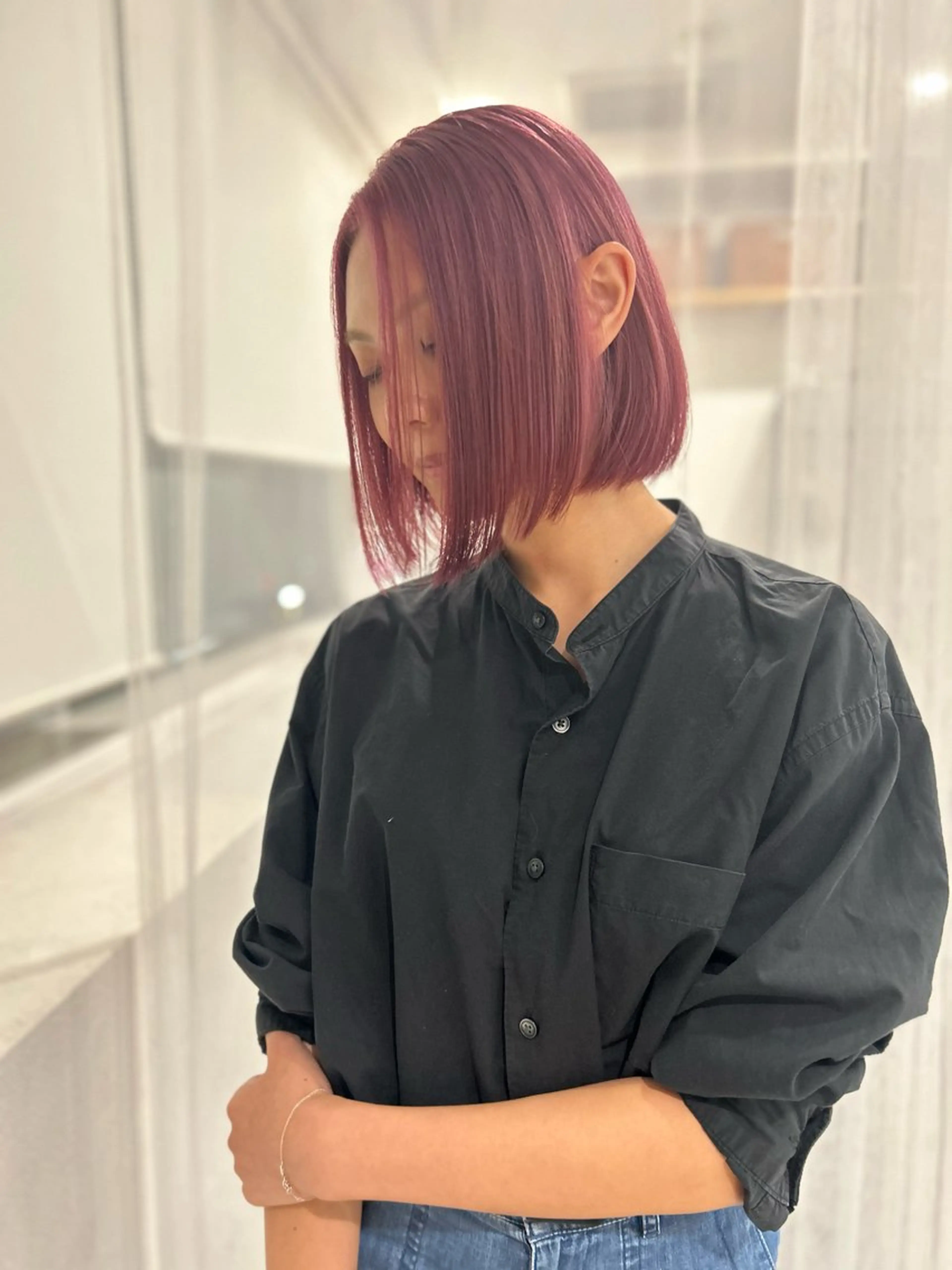 ショート カラー ヘアカラー 京都美容師 塩のヘアスタイル